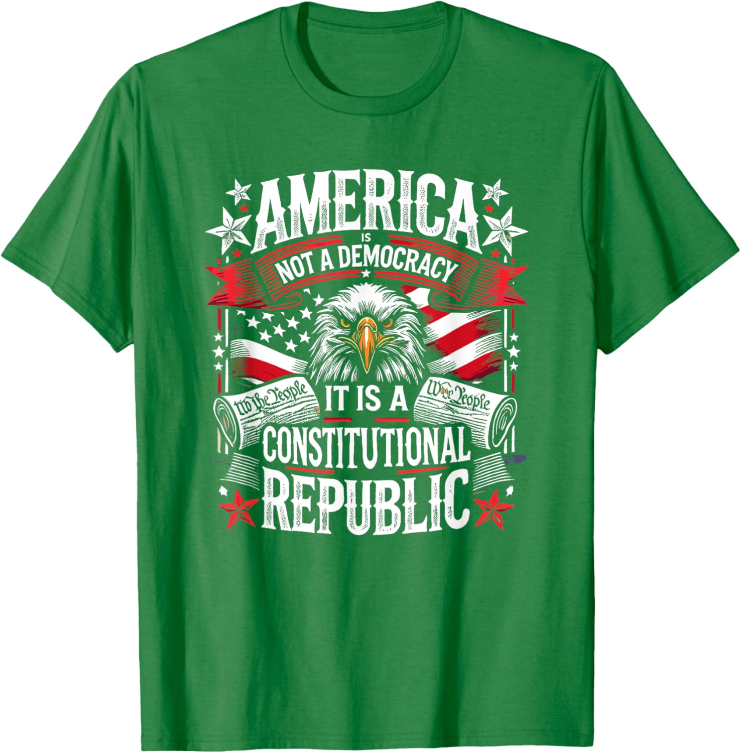 America Is Not A Democracy Constitutional Republic T-Shirt for Freedom Lovers - 1