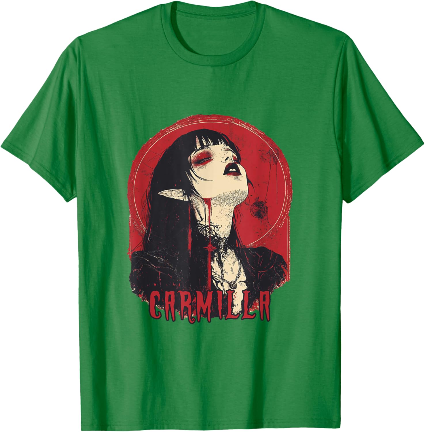 Gothic Vampire Carmilla T-Shirt for Stylish Fashion Enthusiasts - 2