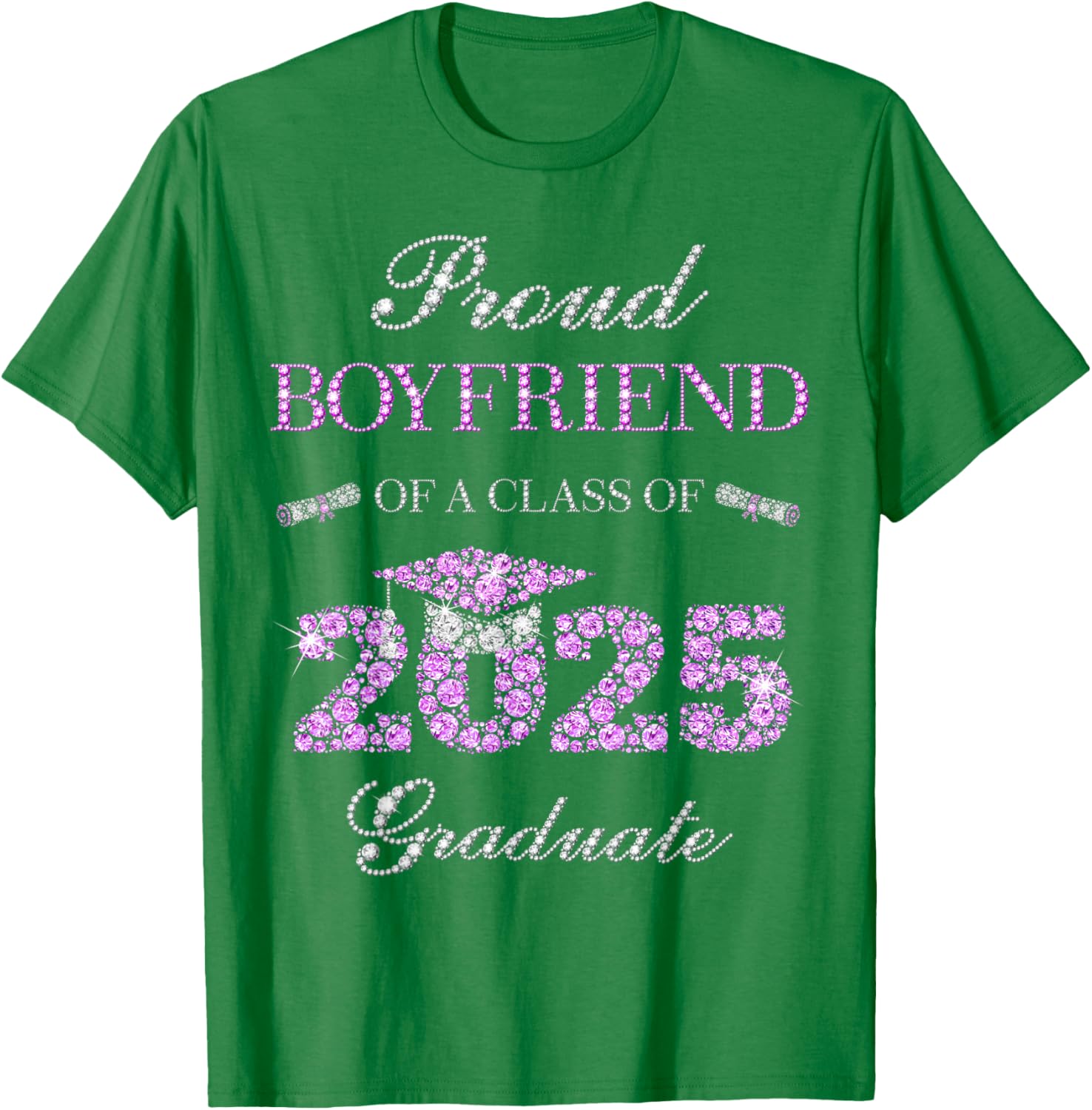 Proud Boyfriend of Class of 2025 Graduate T-Shirt for Celebrating Success - 17