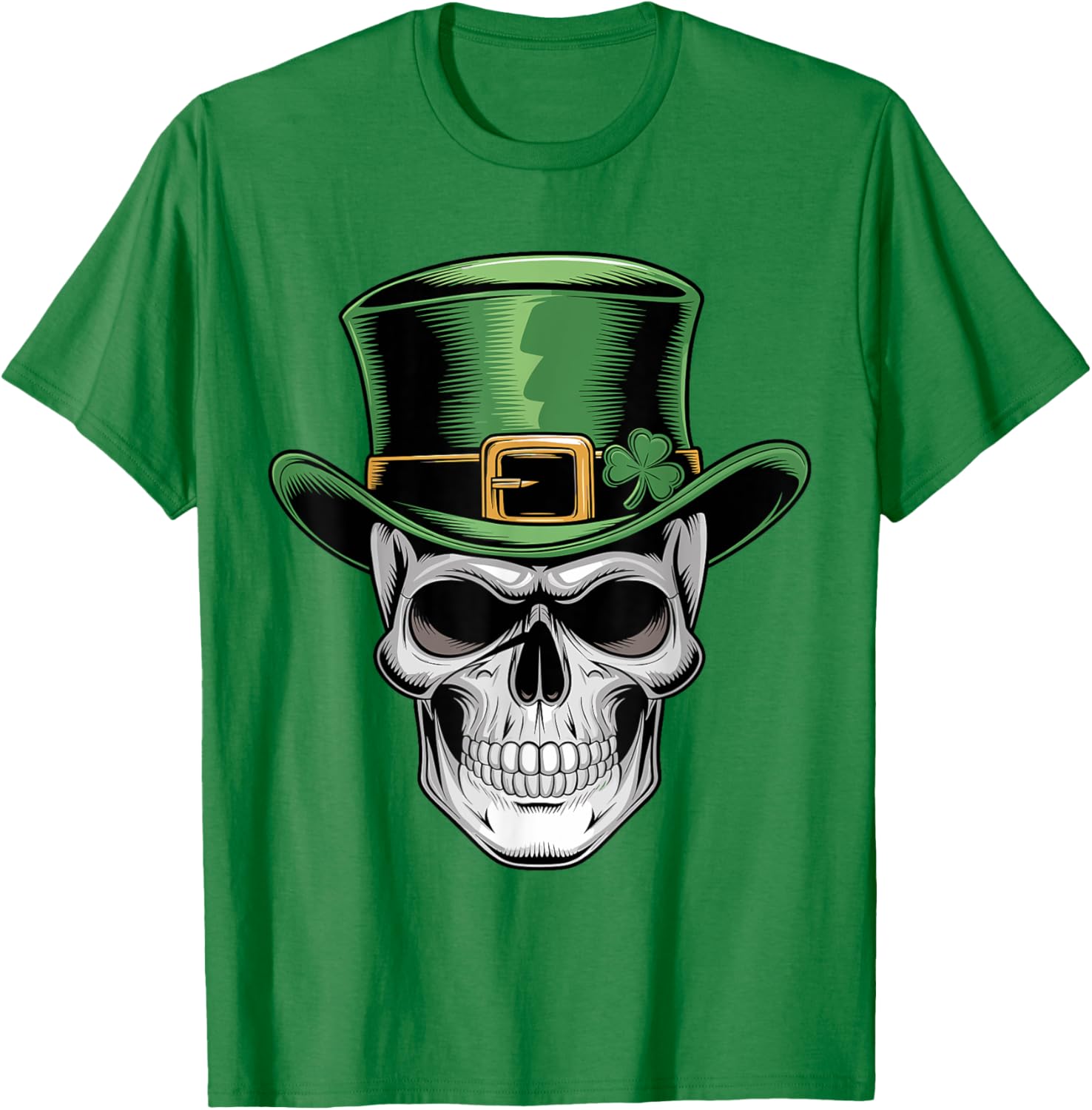 Skull St. Patrick's Day Irish Shamrock T-Shirt for Lucky Celebrations - 11