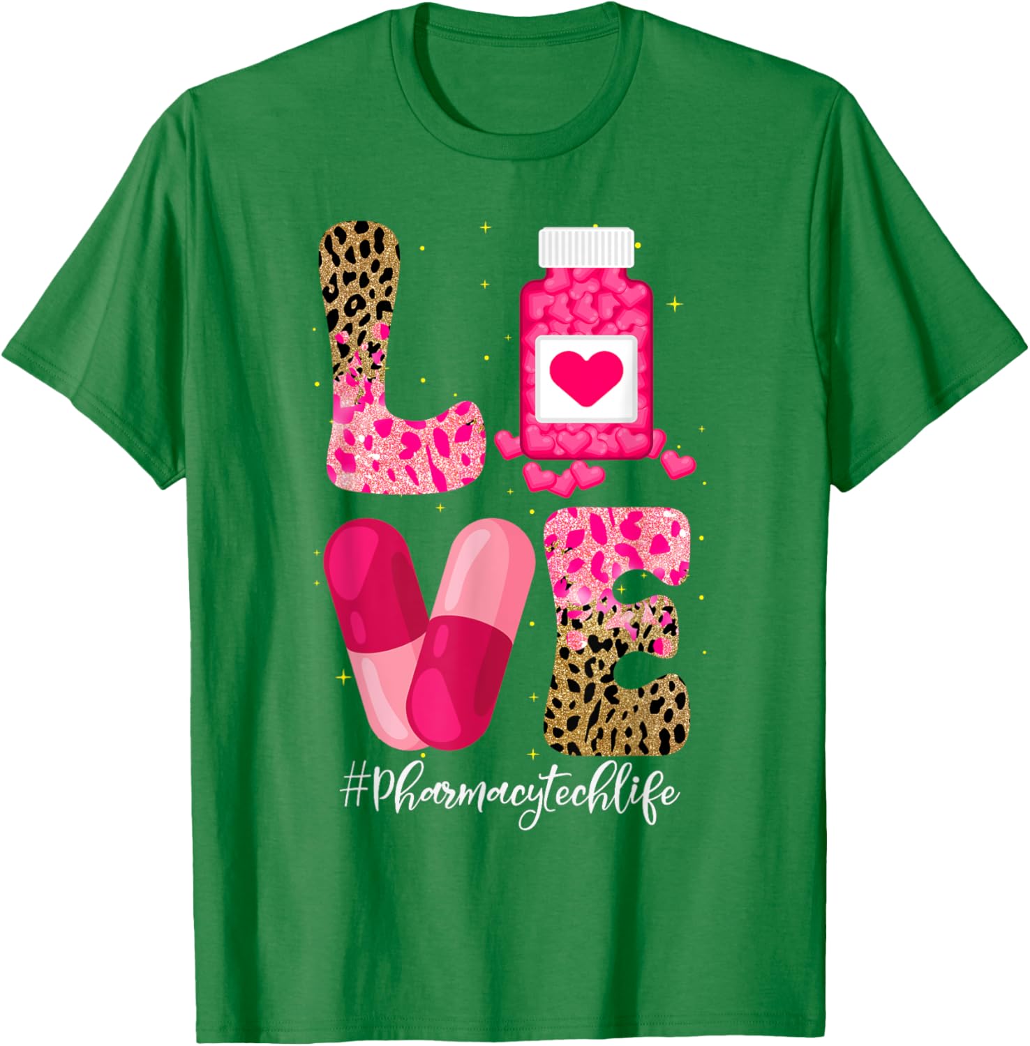 Love Pharmacy Tech Life T-Shirt for Pharmacy Technicians and Medicine Lovers - 6