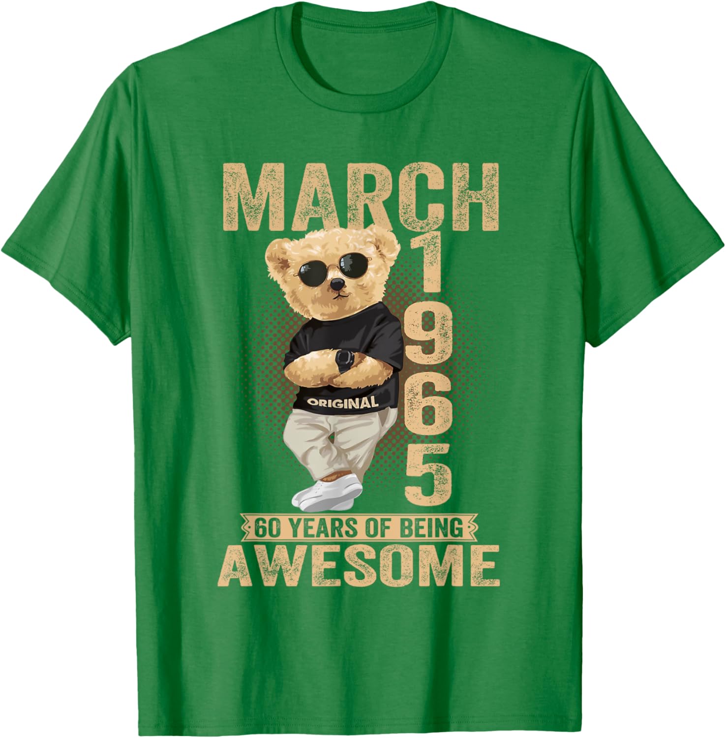 60th Birthday Teddy Bear T-Shirt for Men and Women Born in 1964 - 1