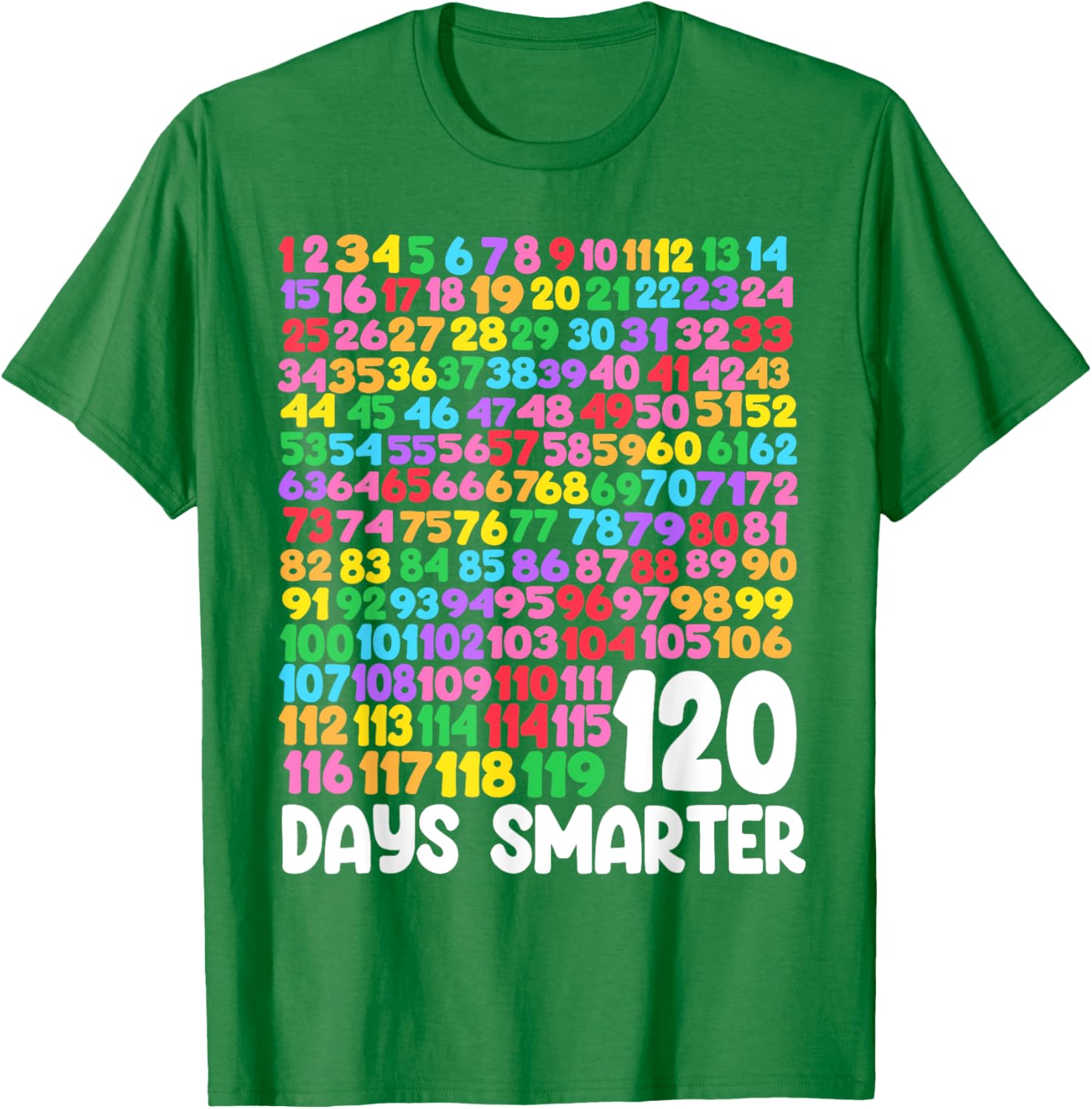 120 Days Smarter School Math T-Shirt Perfect for Students and Teachers - 16