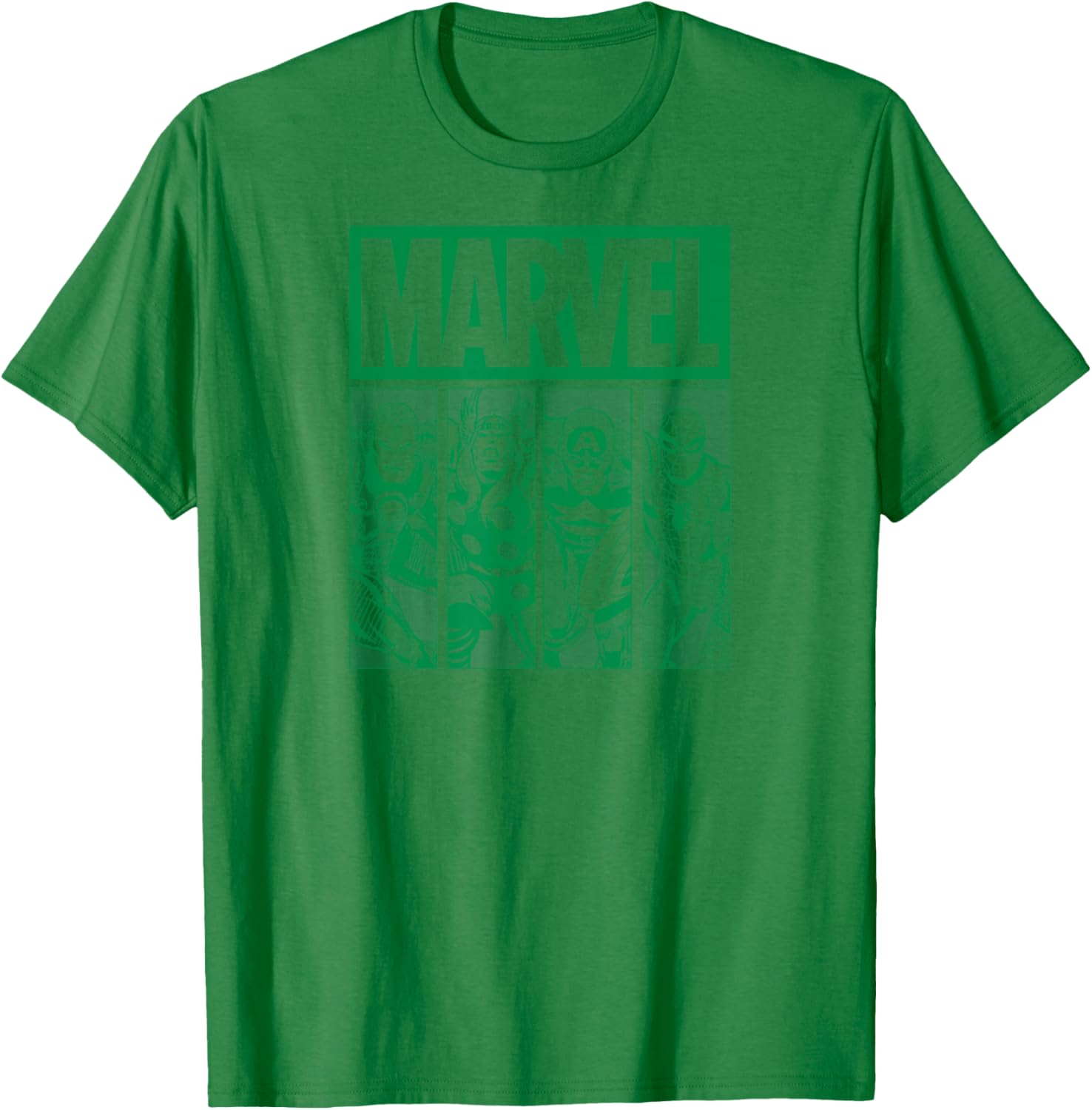 Marvel Green Grid St. Patrick's Day T-Shirt for Fun Holiday Style - 4