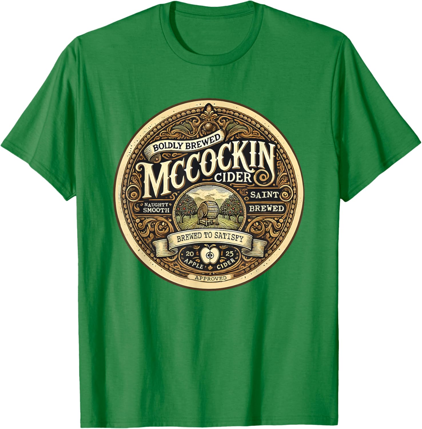 Funny Mccockin Cider St Patricks Day T-Shirt for Adults - Humor Apparel - 5