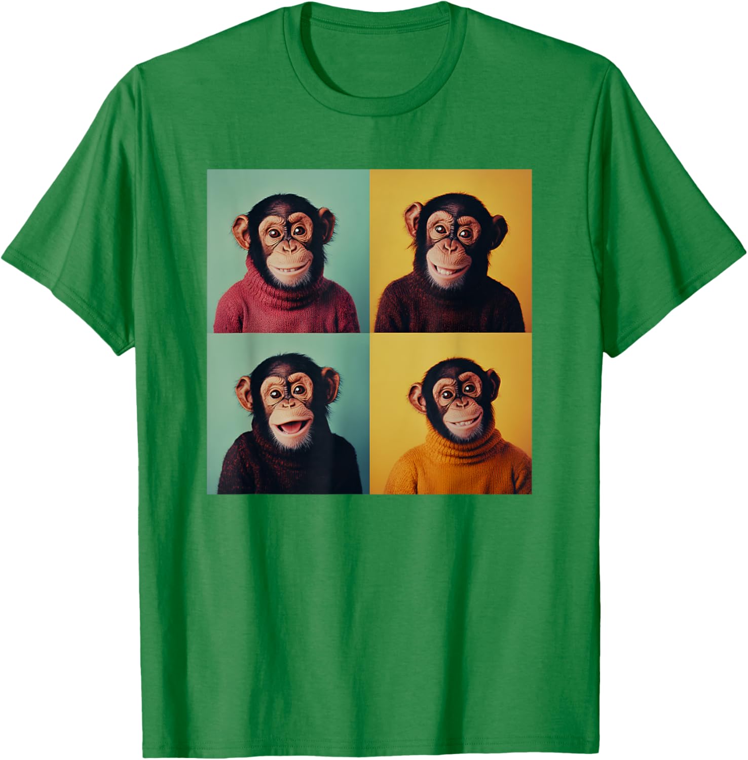 Funny Monkey Chimp T-Shirt for Animal Lovers - Awkward Photoshoot Design - 29
