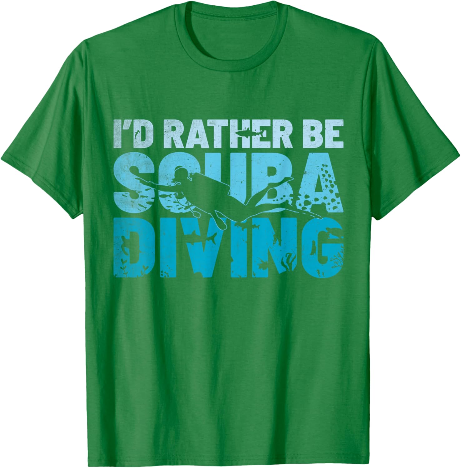 I'd Rather Be Scuba Diving T-Shirt for Ocean Instructors and Divers - 6