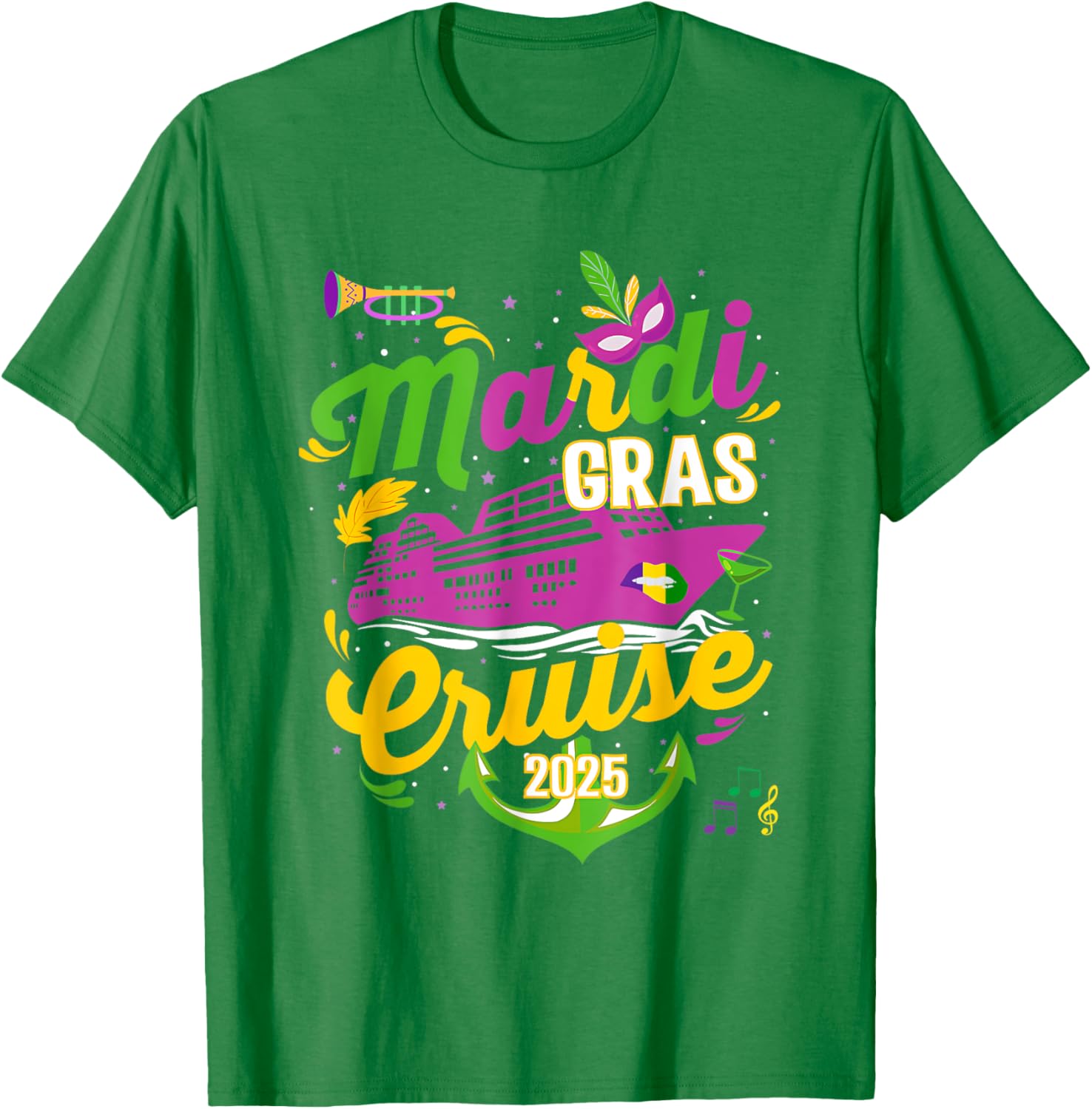 Mardi Gras Cruise Squad 2025 Family Matching T-Shirts for Fun Adventures - 27