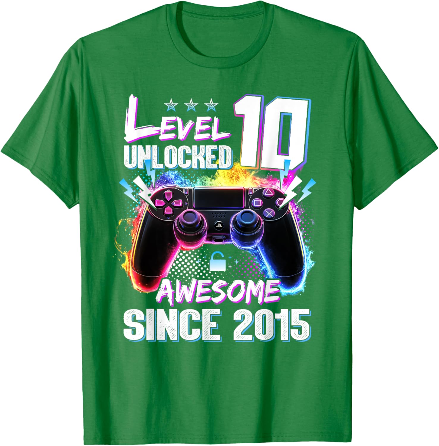 Level 10 Unlocked 10th Birthday T-Shirt Awesome Gift for Kids - 20