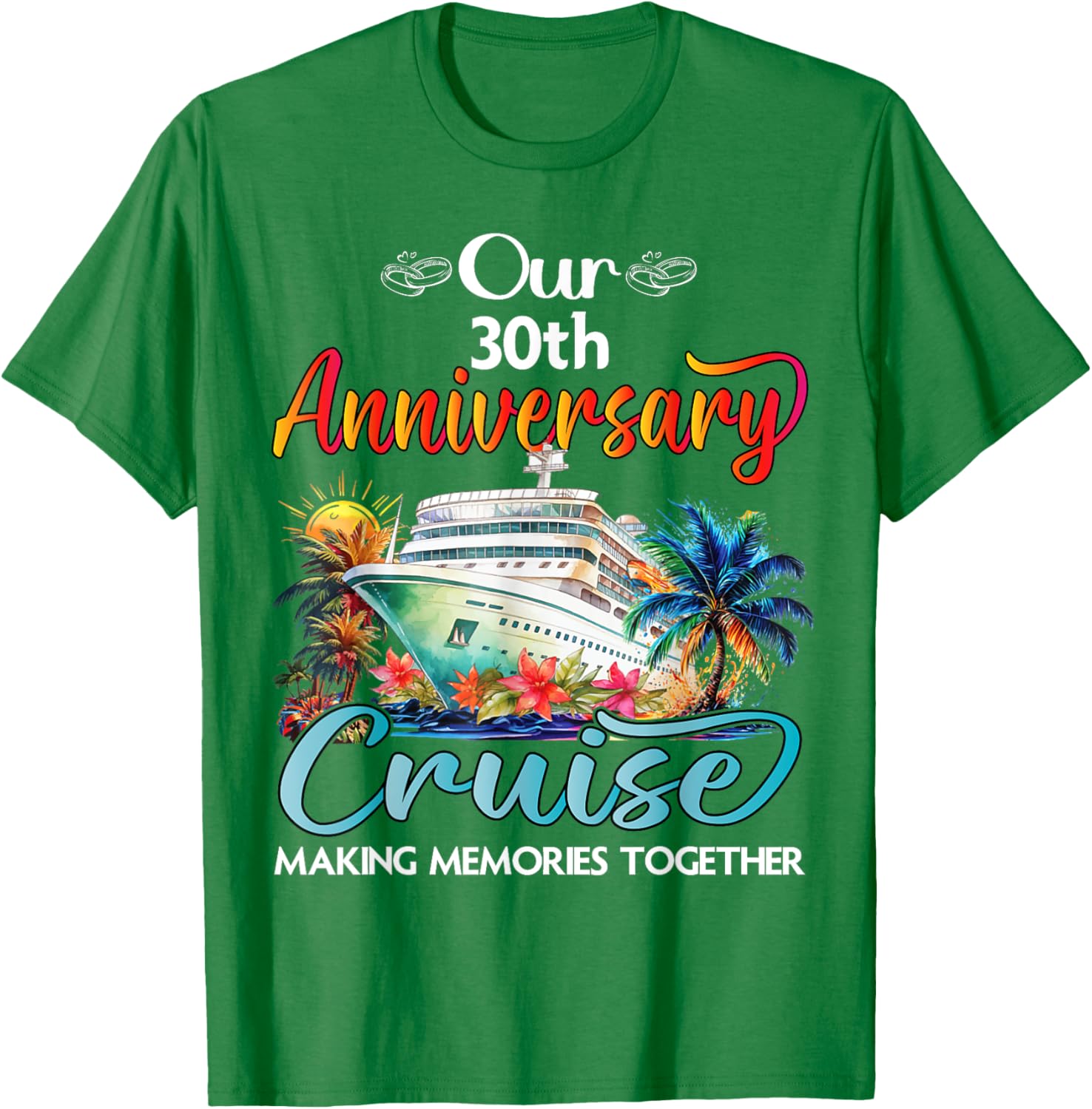30th Anniversary Cruise T-Shirt for Couples - Perfect Gift for Him & Her - 9
