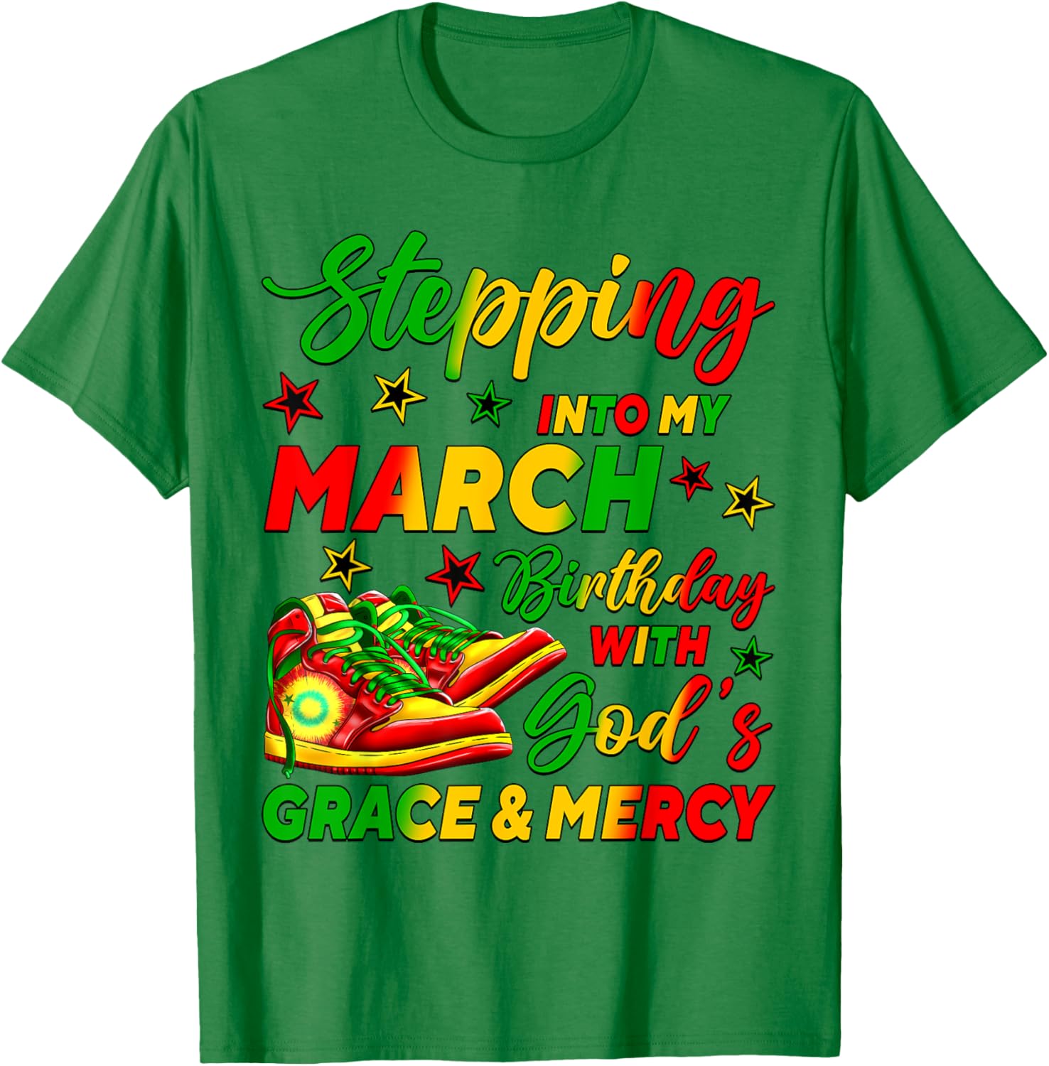 March Birthday African American Shoes T-Shirt for Celebrating in Style - 8