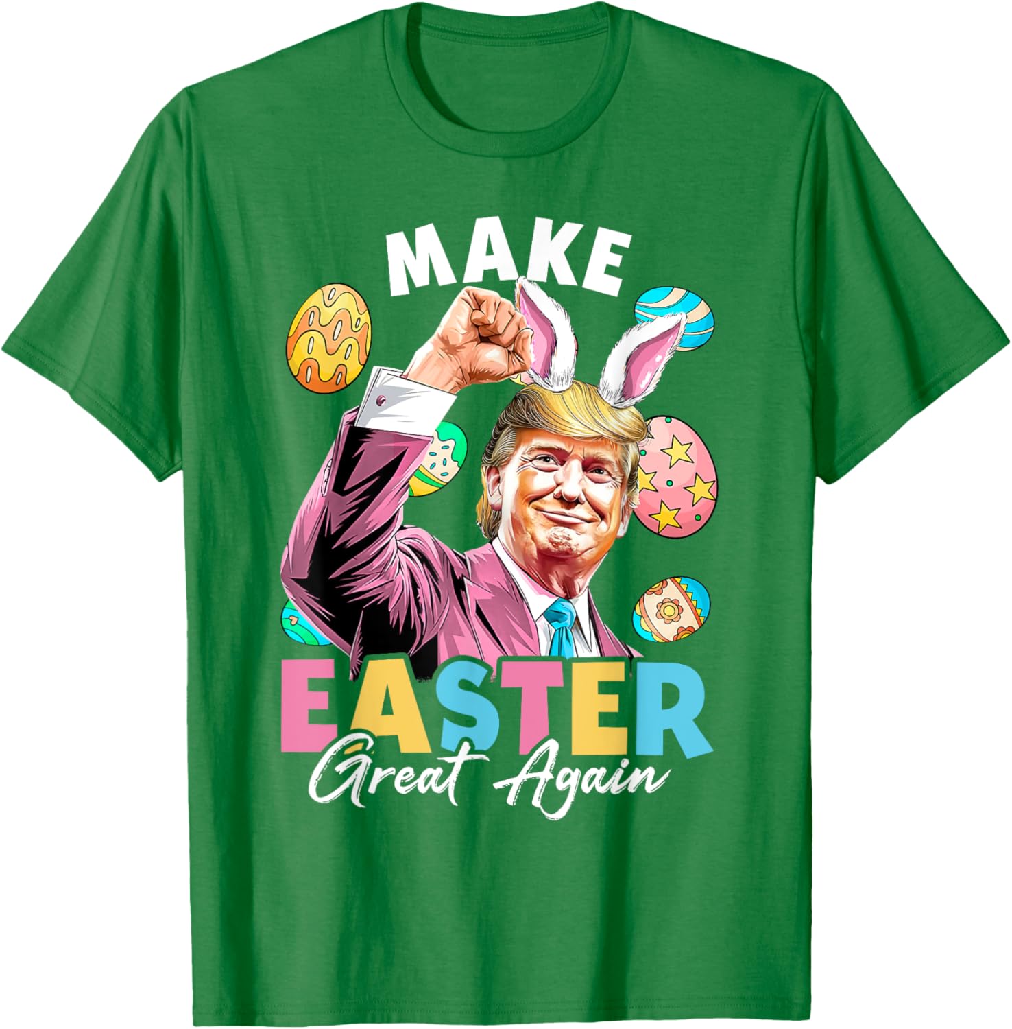 Funny Trump Easter Bunny Hunt T-Shirt for Holiday Fun and Laughter - 9