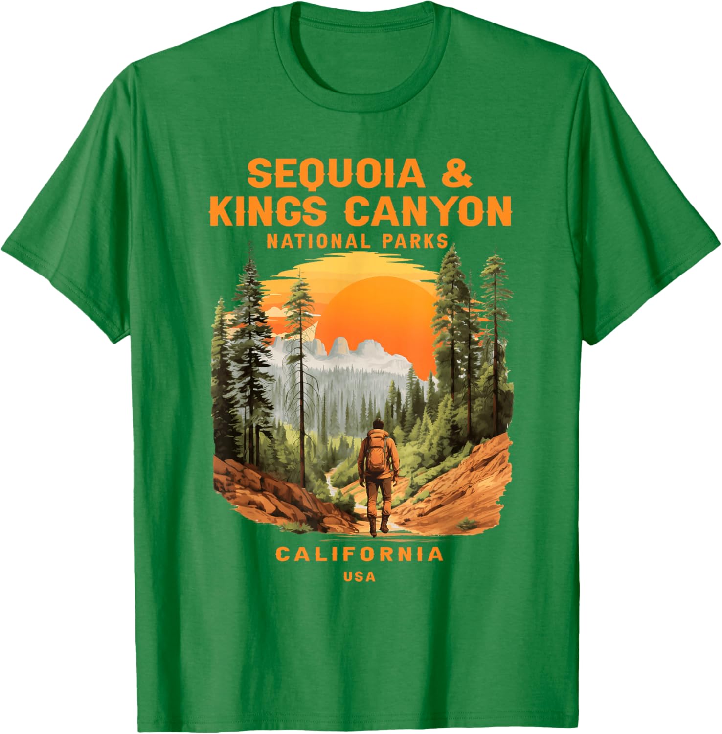 Sequoia Kings Canyon National Parks Hiking Tee Comfortable Outdoor Shirt - 6