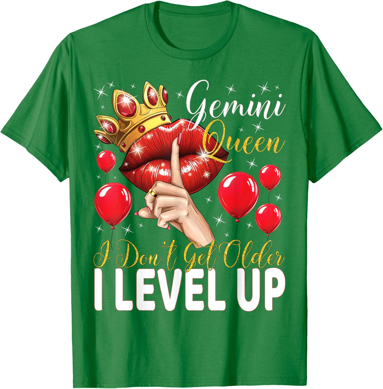 Gemini Queen Level Up Birthday T-Shirt for Fun Celebrations - 3