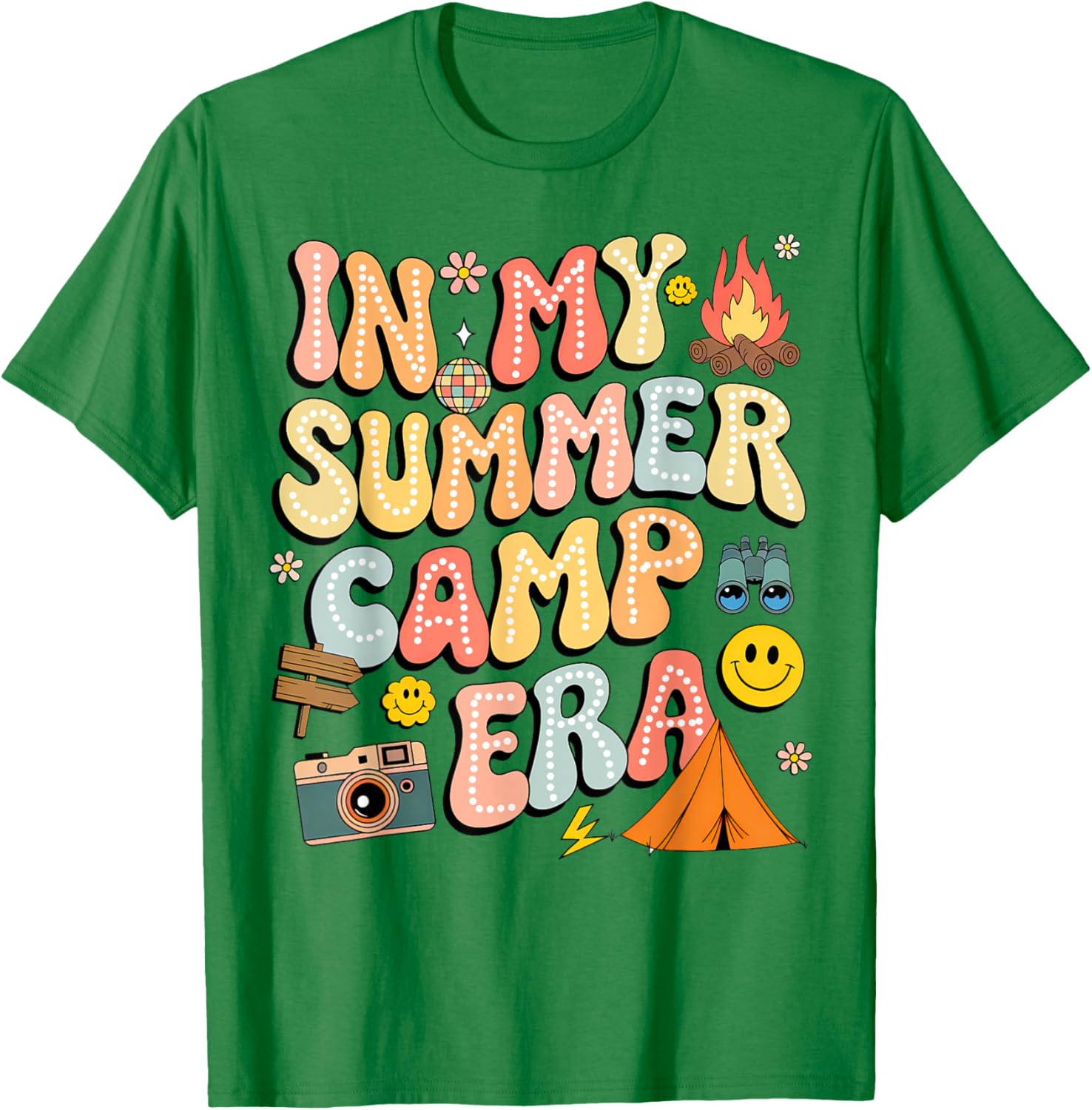 Groovy Summer Camp Crew Last Day of School T-Shirt for Fun Adventures - 8