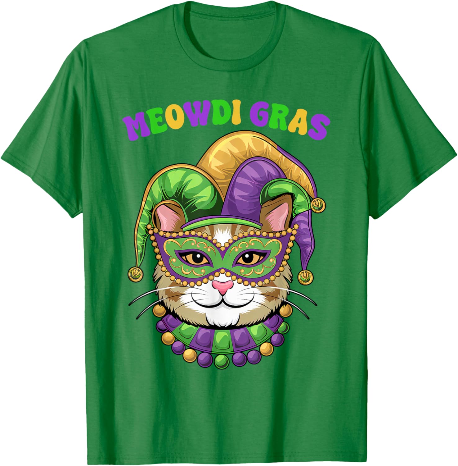 Meowdi Gras Mardi Gras Cat Lover T-Shirt New Orleans Style Fun Apparel - 22