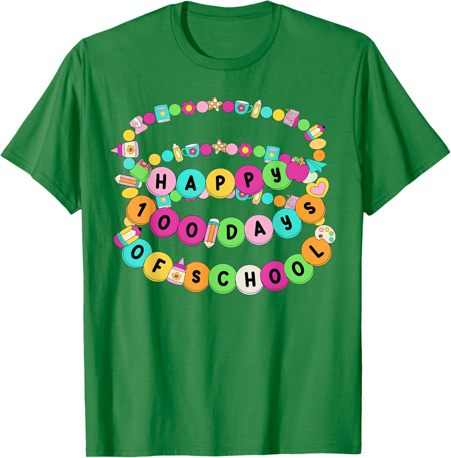 Happy 100 Days School Fun T-Shirt for Teachers and Students - 28