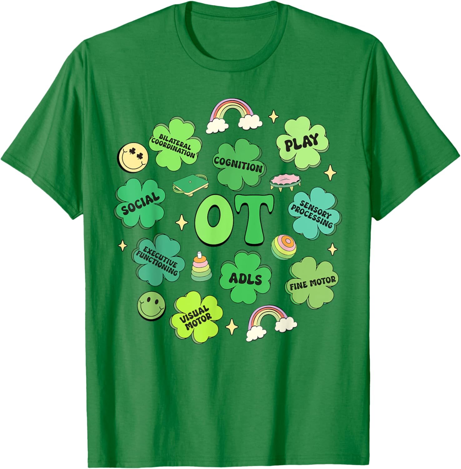 Saint Patrick's Day OT Therapist T-Shirt for Occupational Therapy Fun - 1