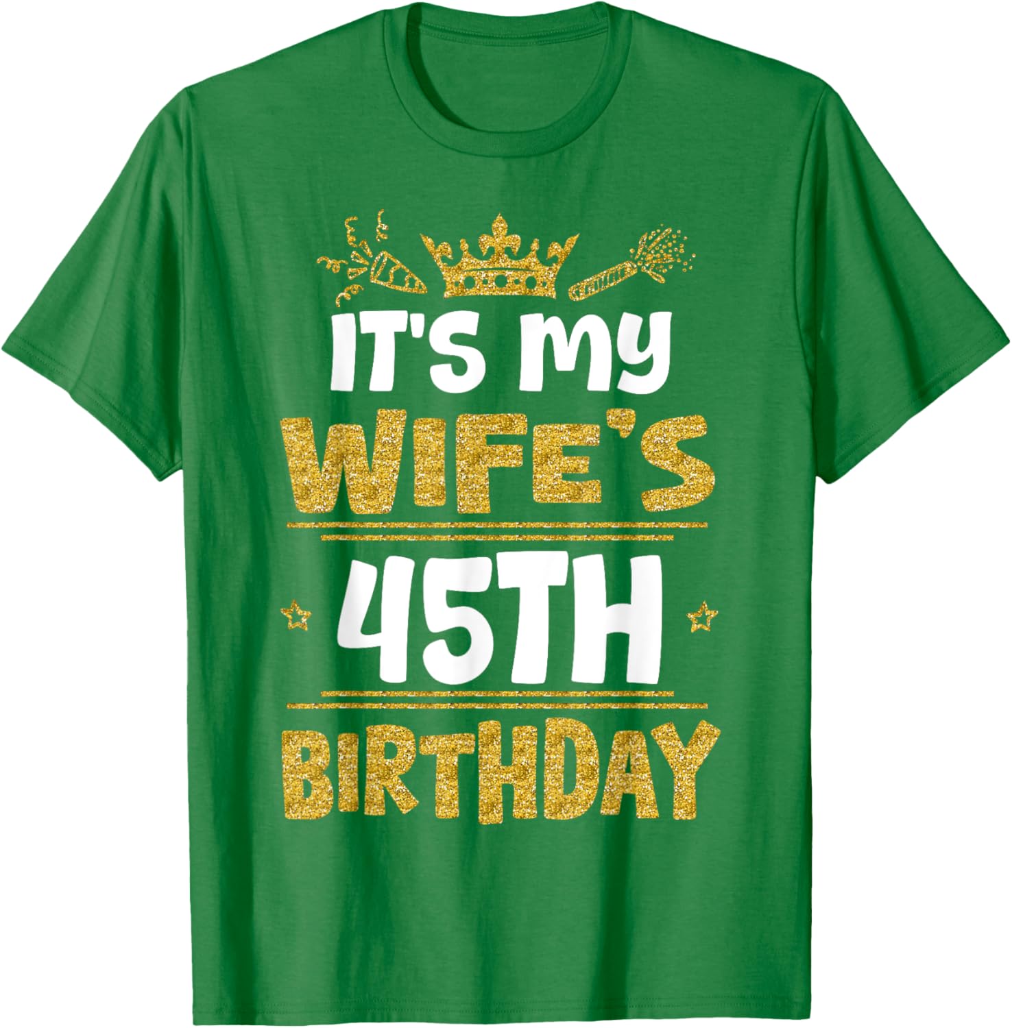 Happy Wife's 45th Birthday T-Shirt Vintage 1980 Gift for Her - 11