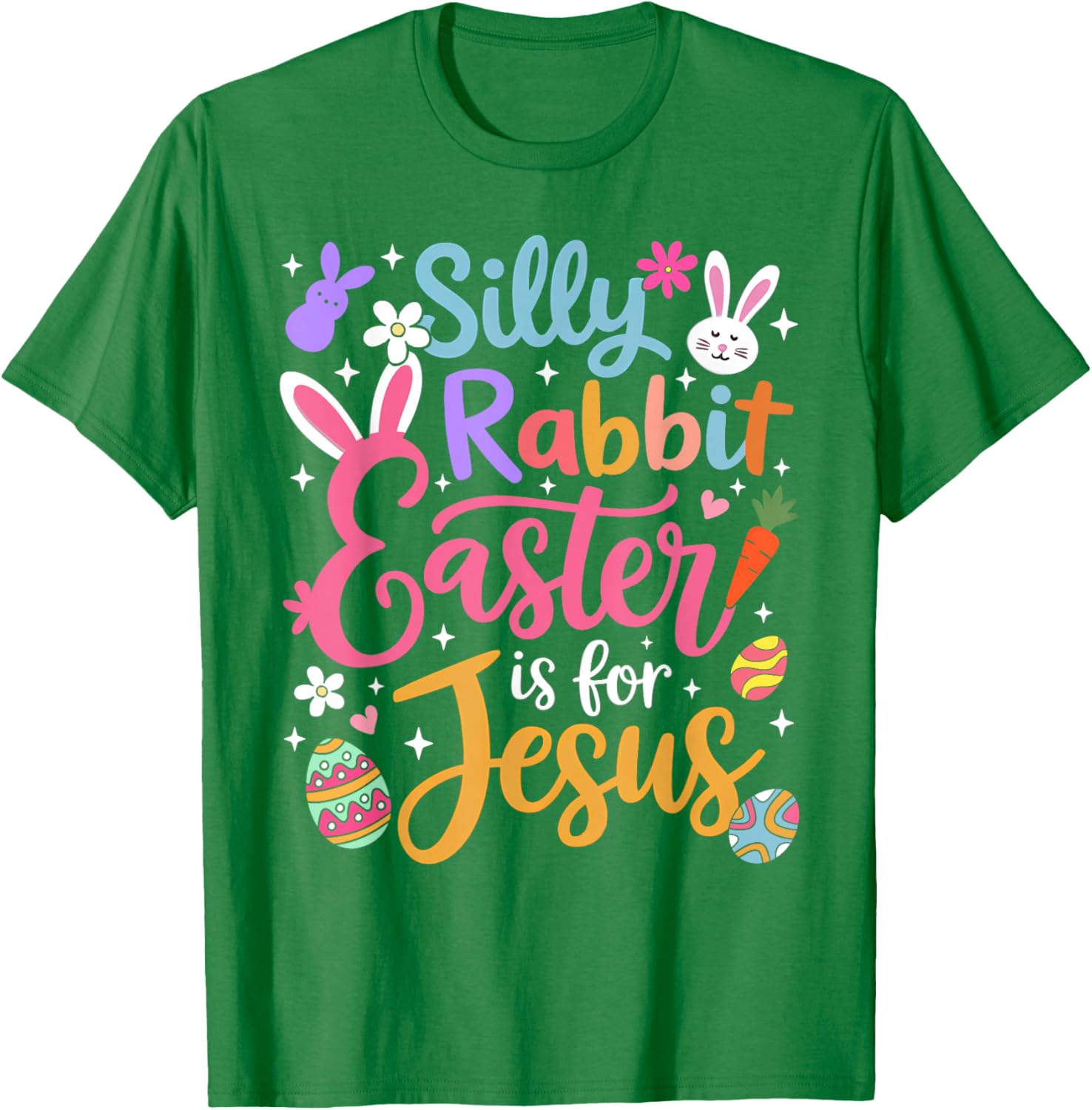 Silly Rabbit Easter Is For Jesus Christian T-Shirt for Faithful Celebrations - 4