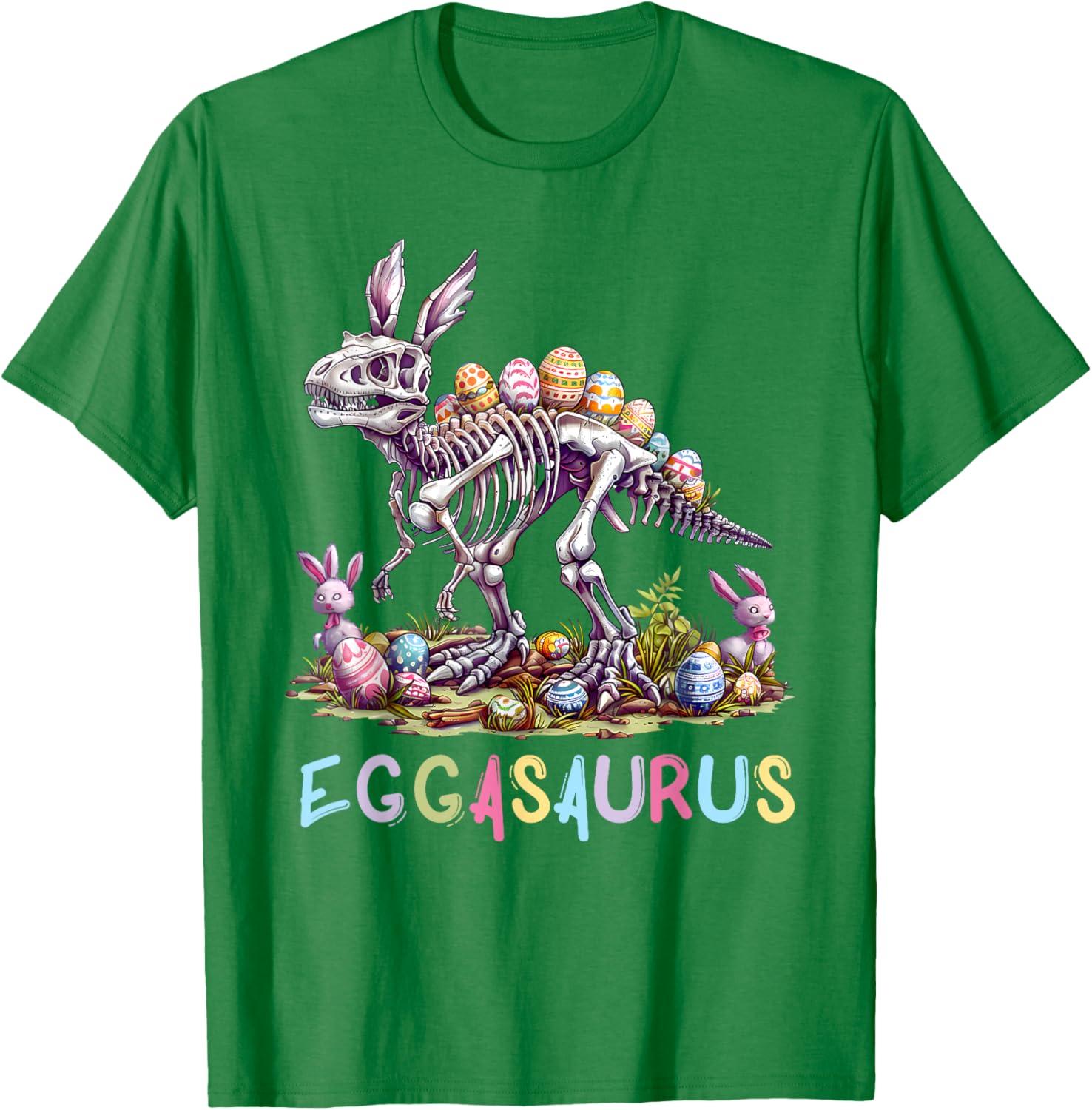 Eggasaurus Dinosaur Toddler T-Shirt for Boys - Fun Easter Stegosaurus Design - 2