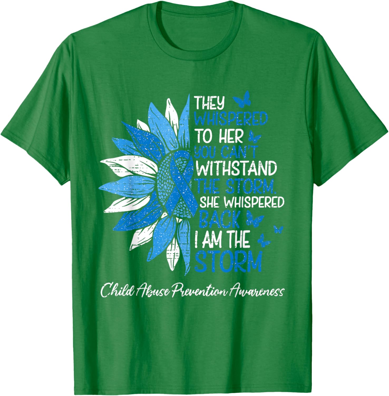 Motivational Positivity Child Abuse Awareness T-Shirt for Kids - 10