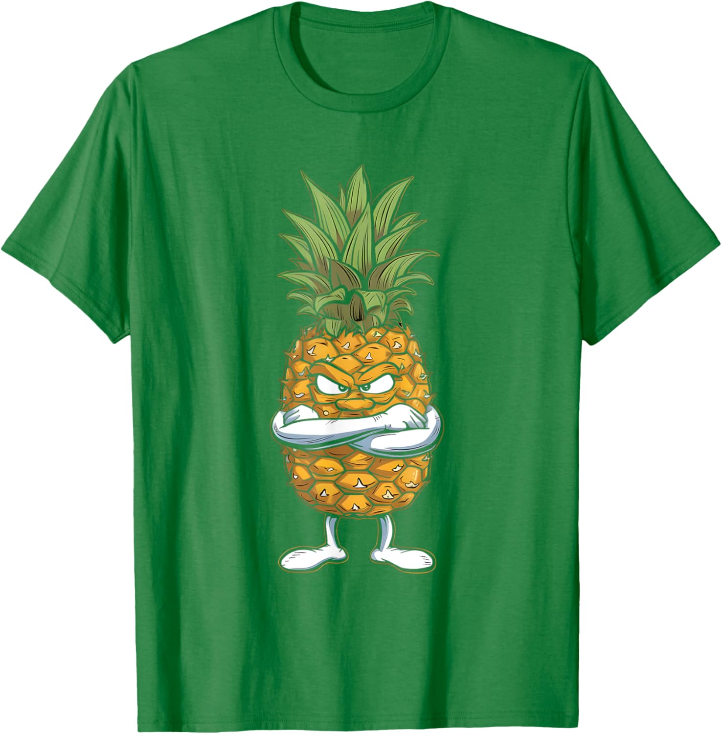 Angry Pineapple T-Shirt Fun Fruit Design for Trendy Casual Wear - 12