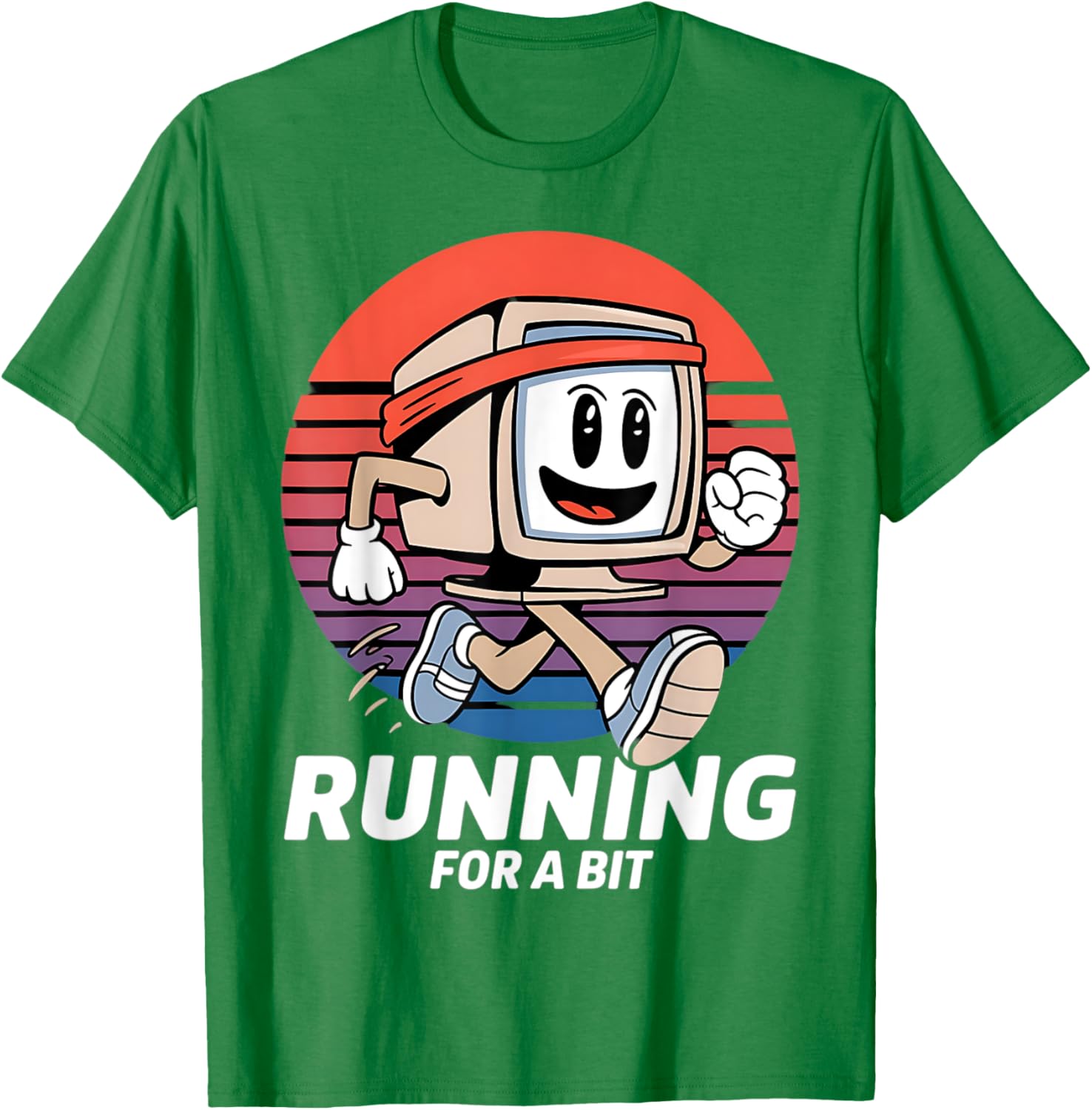 Funny IT Computer Jogging Runner T-Shirt for Tech Lovers and Athletes - 1