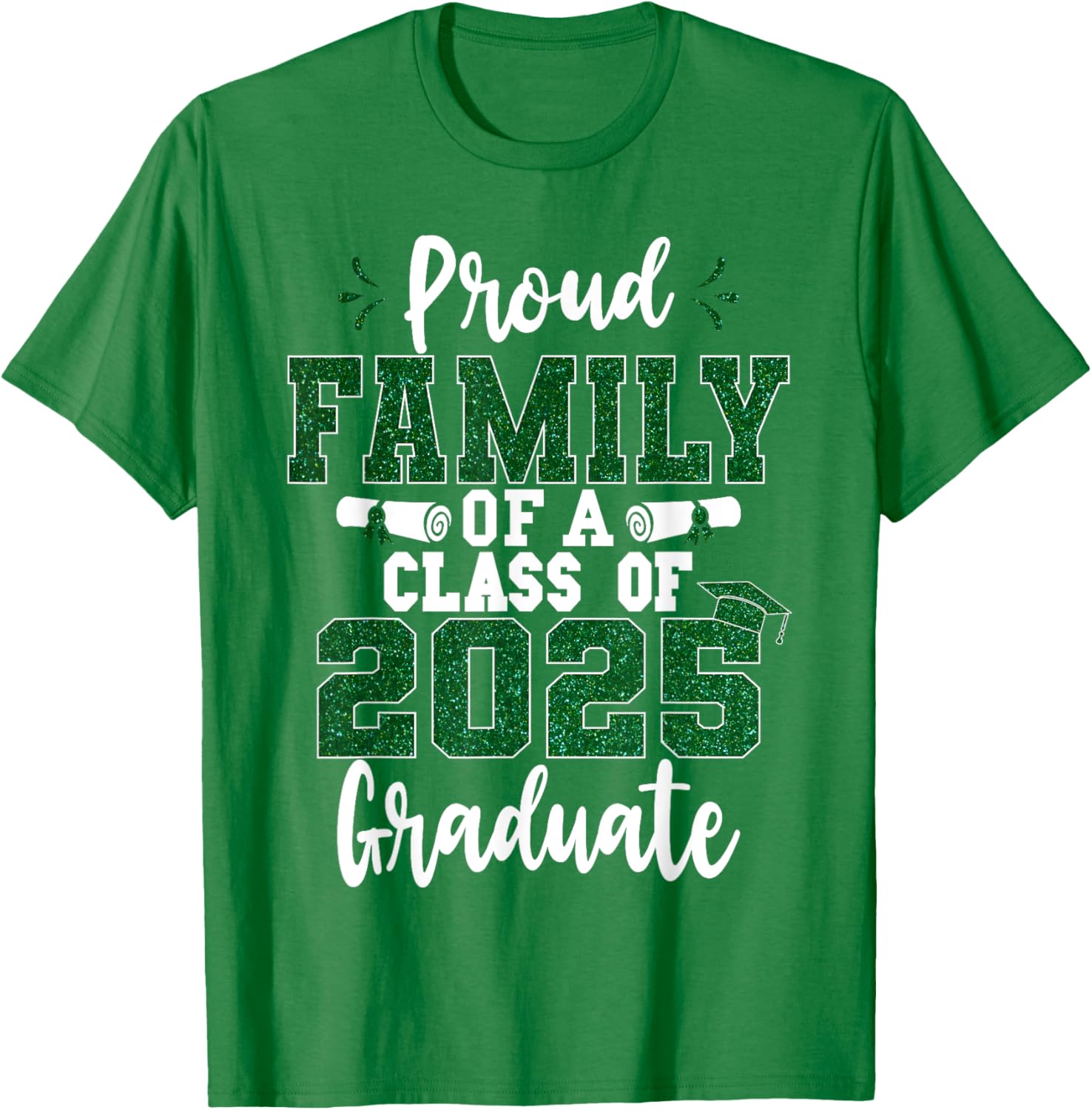 Proud Family Class of 2025 Graduate T-Shirt for Seniors and Families - 9