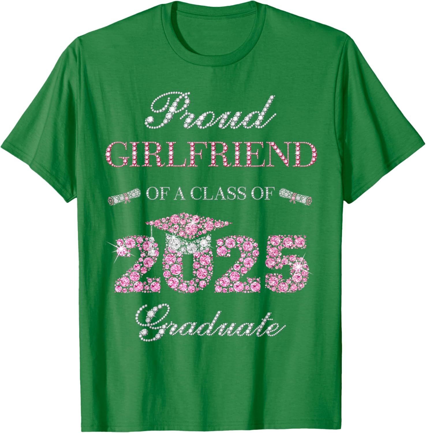 Proud Girlfriend Of A Class Of 2025 Graduate T-Shirt for Celebrating Achievements - 13