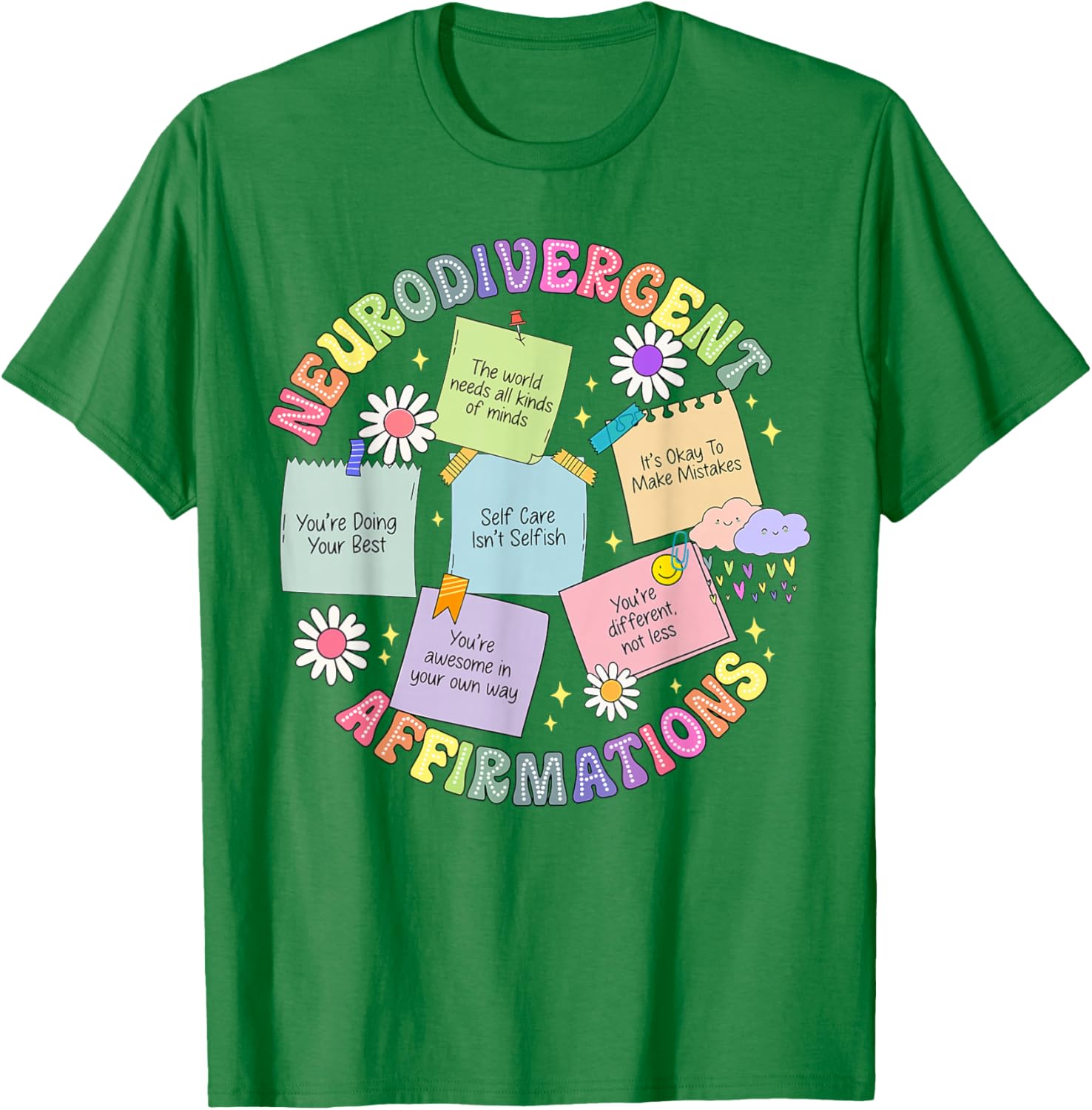 Neurodivergent Affirmations T-Shirt for Autism Awareness and Love - 10