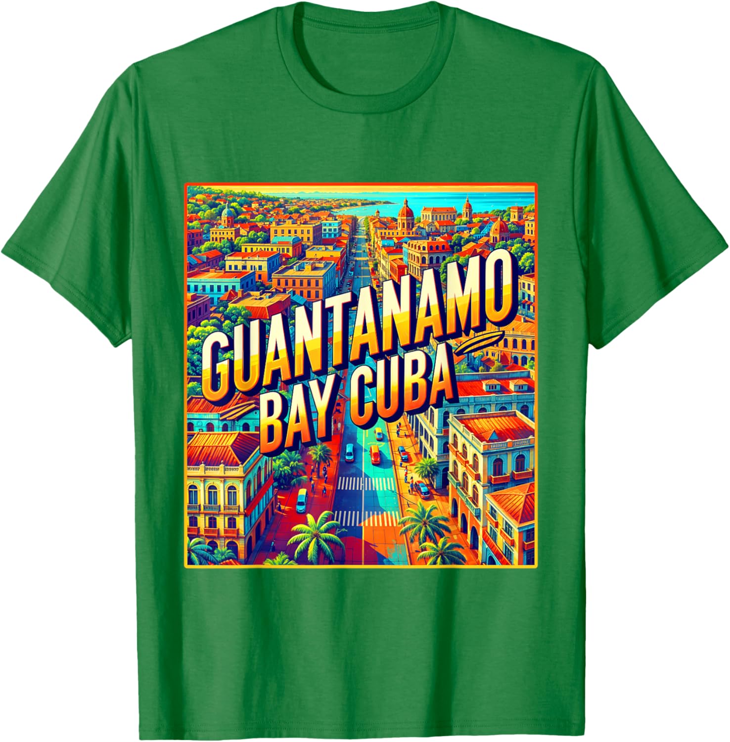 Vintage Retro Guantanamo Bay Cuba T-Shirt for Family Trips - 26