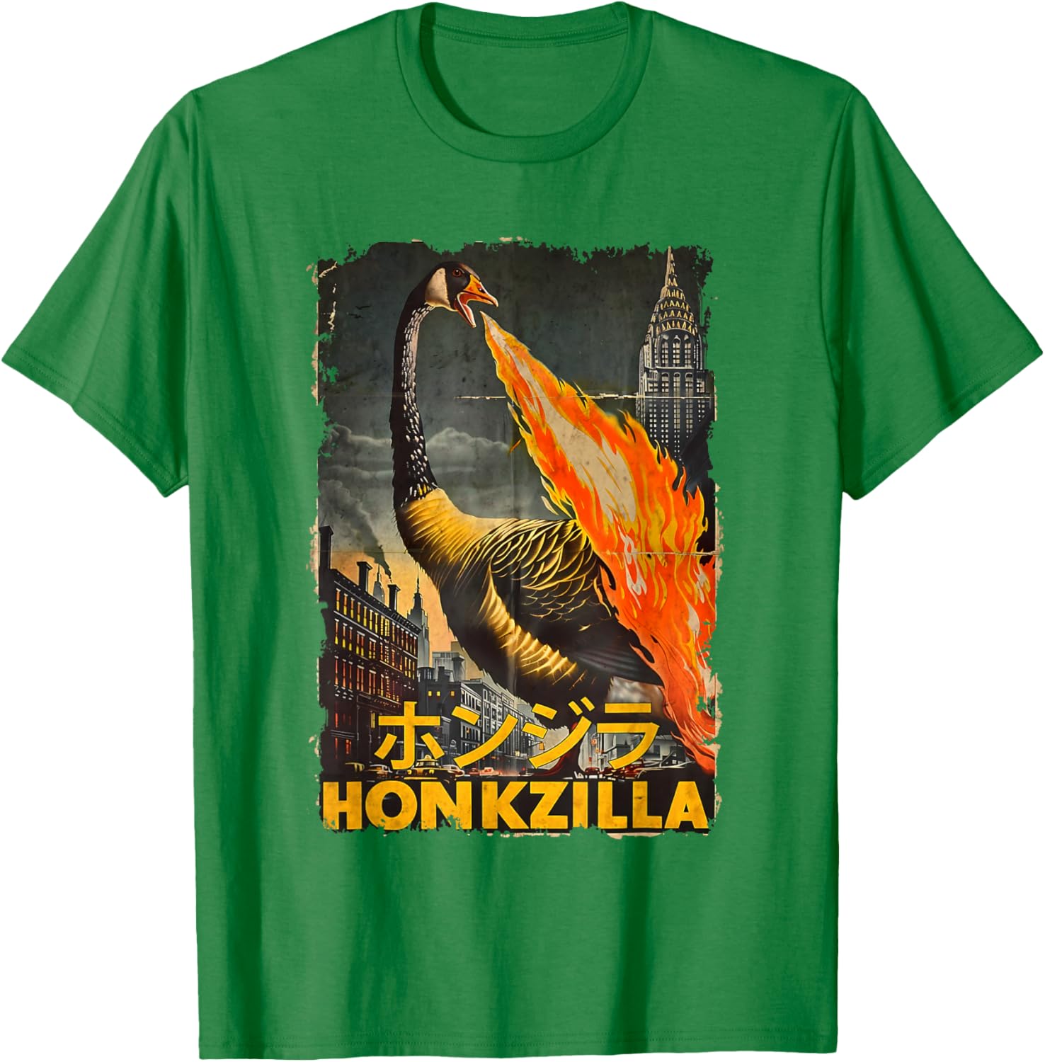 Vintage Honkzilla Silly Goose Catzilla T-Shirt for Fun, Quirky Style - 24