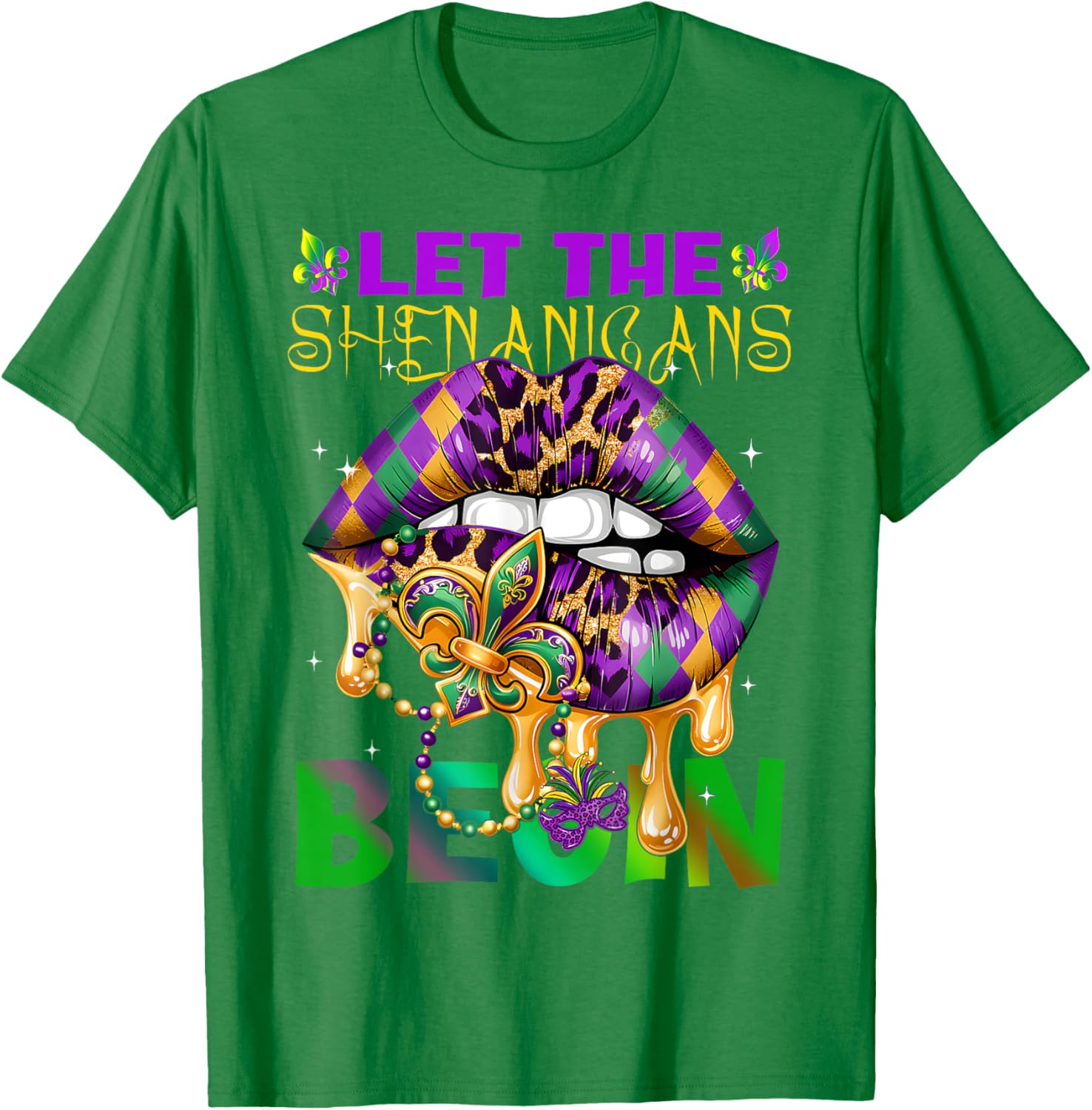 Let The Shenanigans Begin Mardi Gras T-Shirt for Kids and Adults - 19