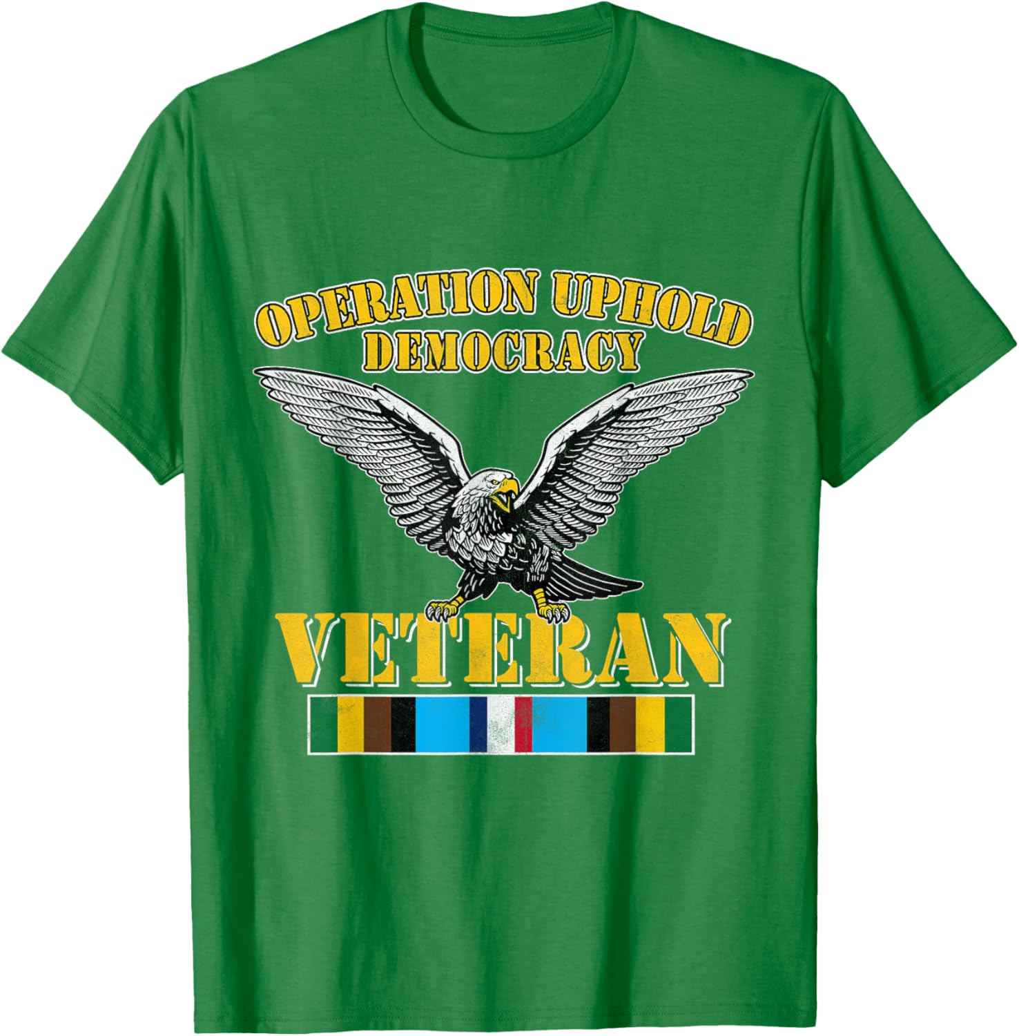 Veteran Operation Uphold Democracy Ribbon Haiti Vintage T-Shirt - 16