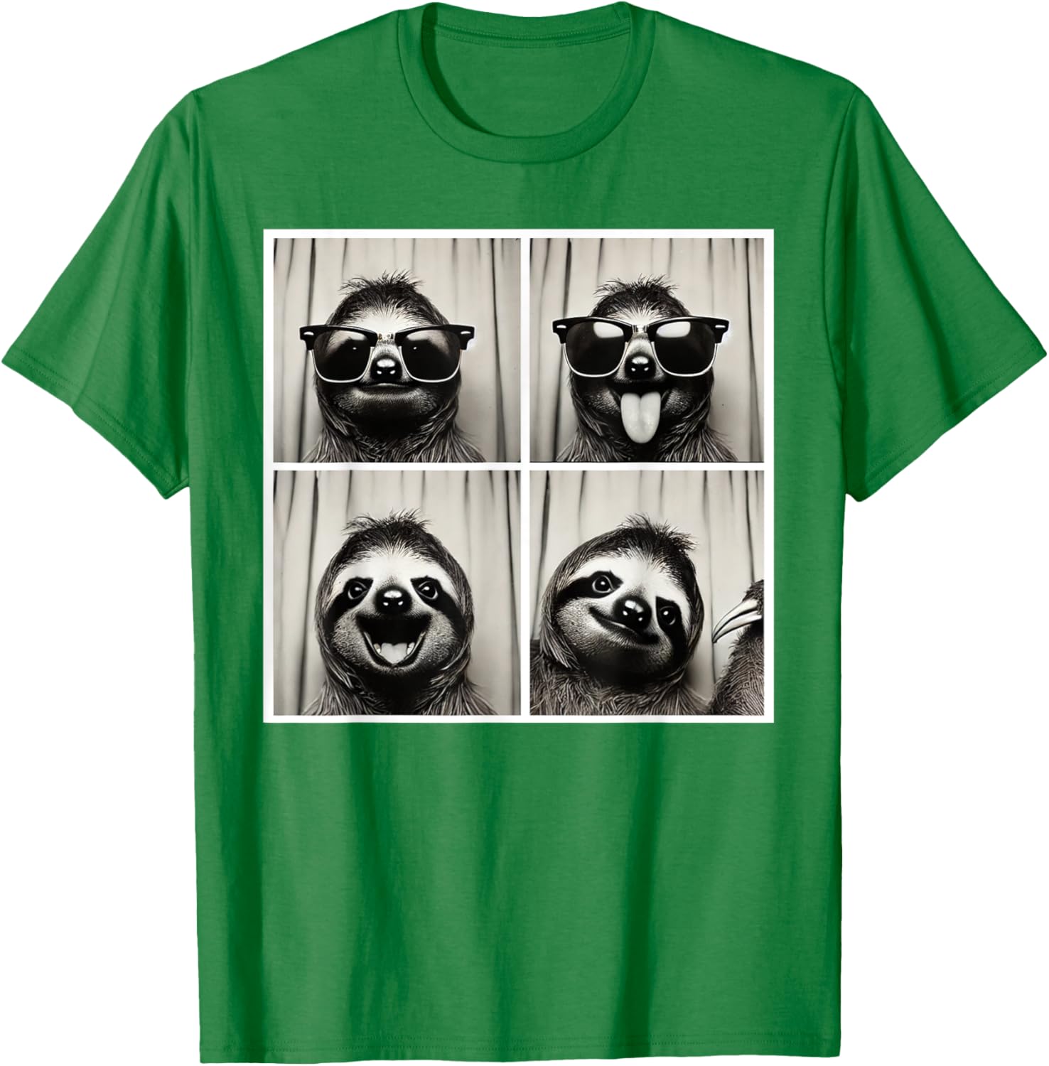 Funny Selfie Sloth T-Shirt with Sunglasses for Fun Casual Wear - 20