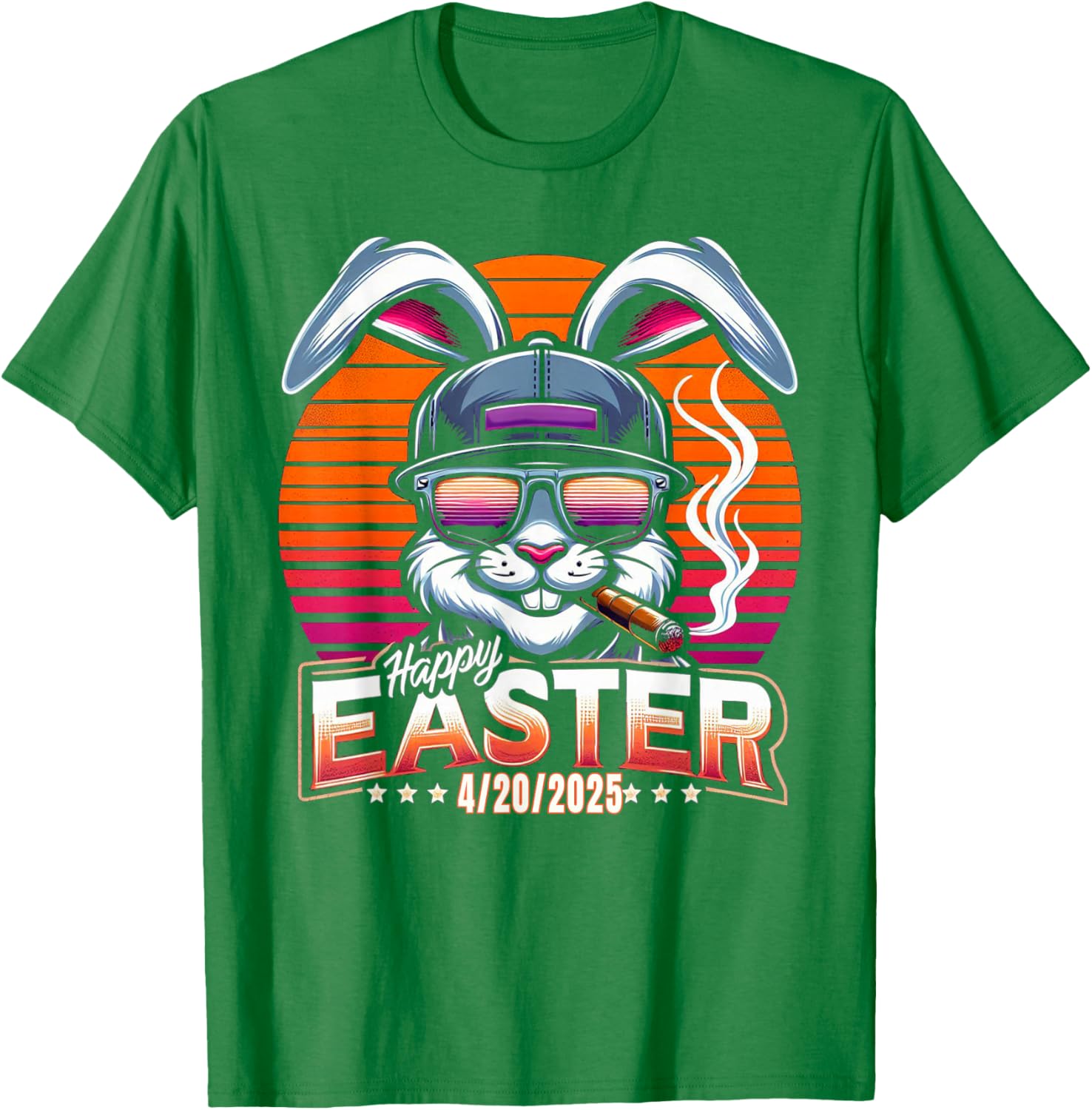 Funny Easter Bunny Marijuana T-Shirt for 420 Humor Lovers - 14