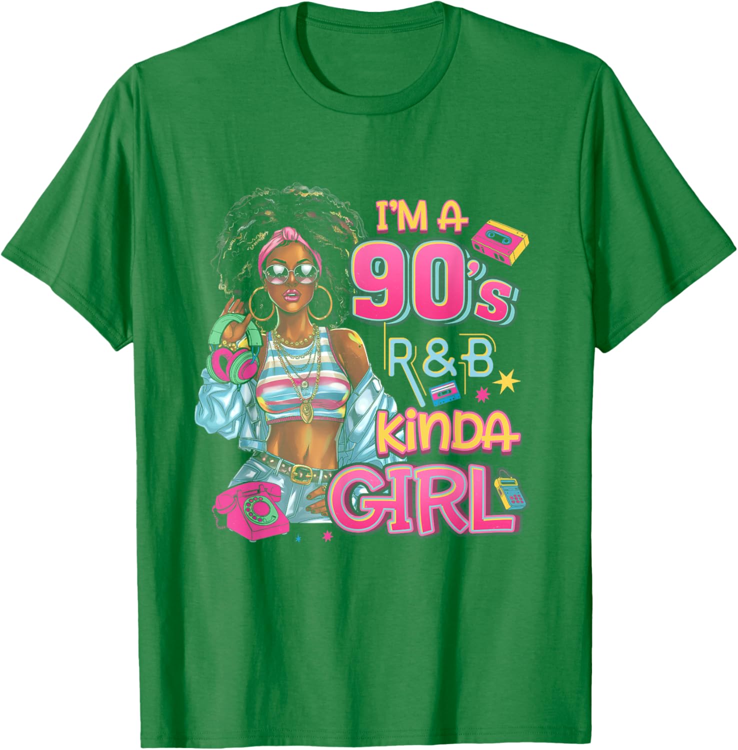 90s Kinda Girl RnB Hip Hop Soul Vibe Throwback Music T-Shirt - 16