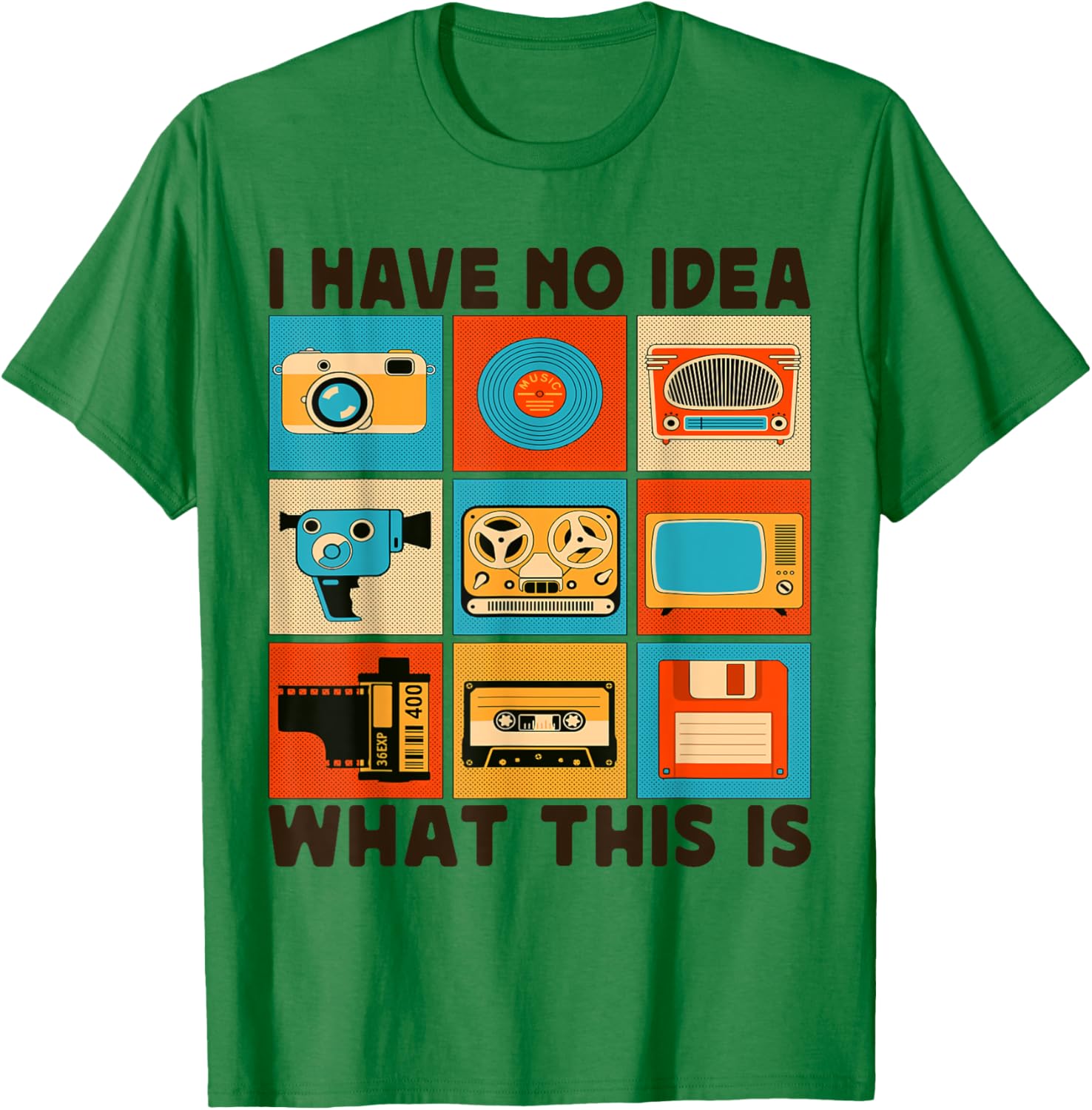 Retro I Have No Idea What This Is T-Shirt for Men Women Kids 70s 80s 90s - 3