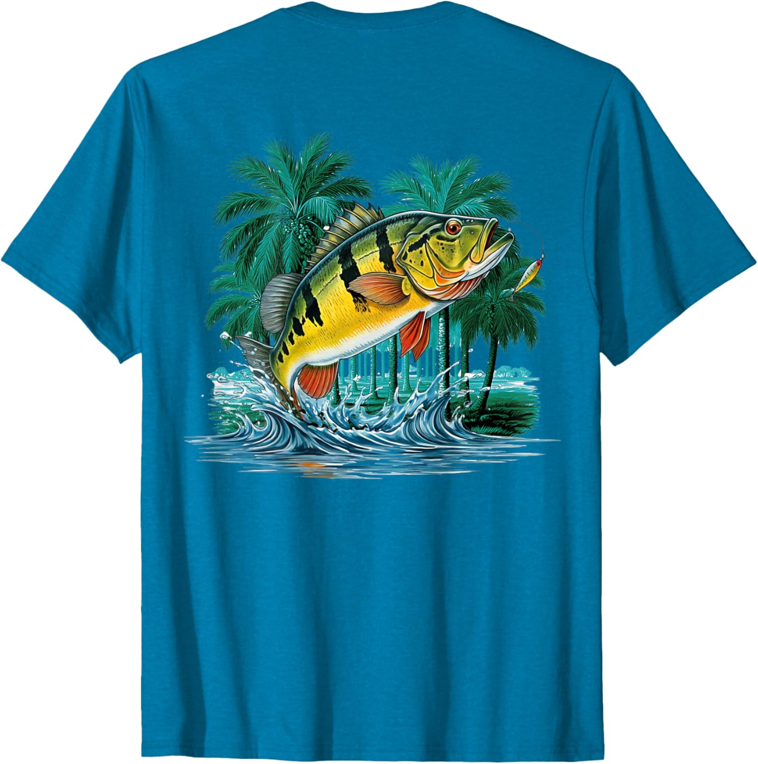 Peacock Bass Jungle Fishing T-Shirt for Outdoor Adventure Lovers - 4