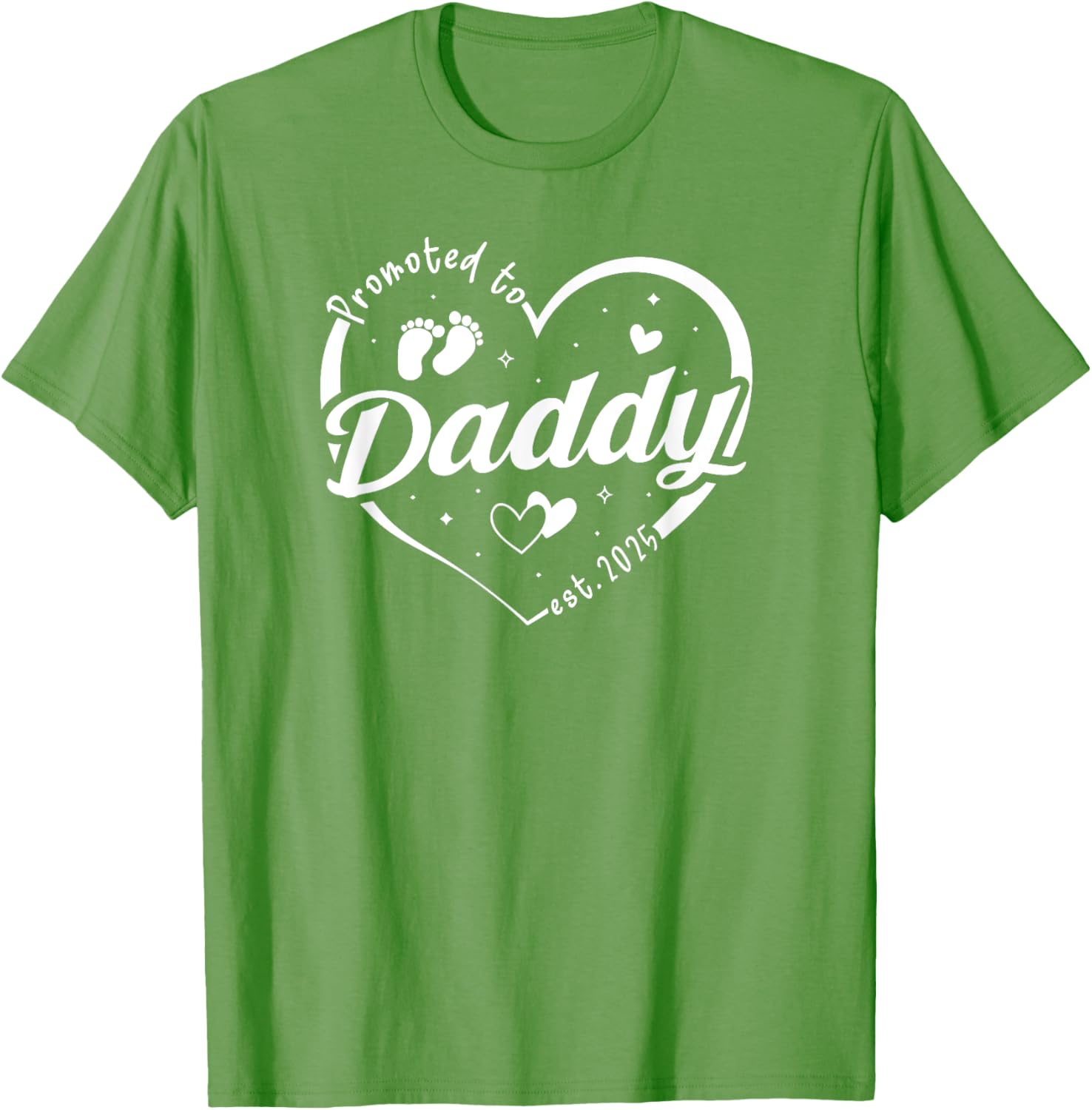 Promoted to Daddy Est 2025 Father's Day T-Shirt for Soon-to-Be Dads - 2