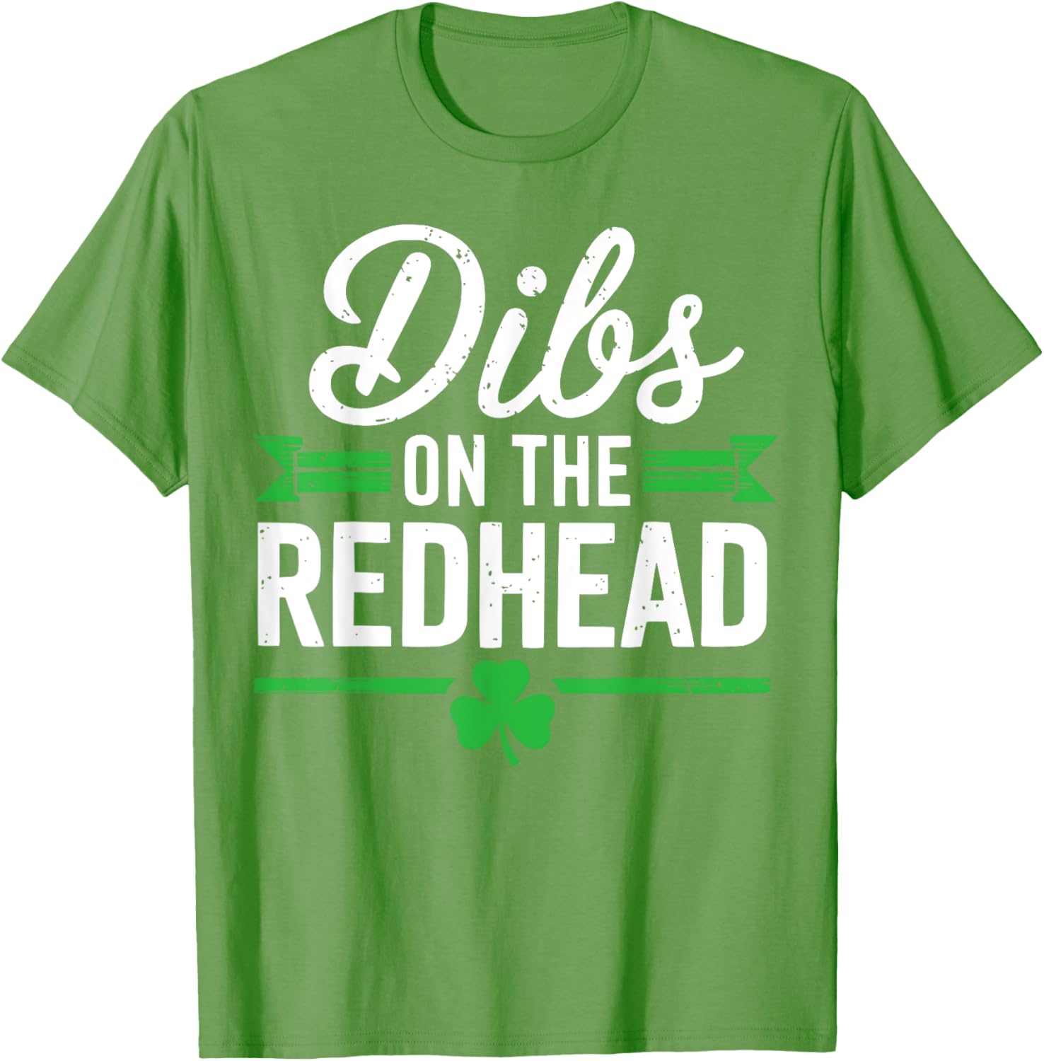 Funny St Patrick's Day Dibs On The Redhead Shamrock T-Shirt for Fun Celebrations - 6
