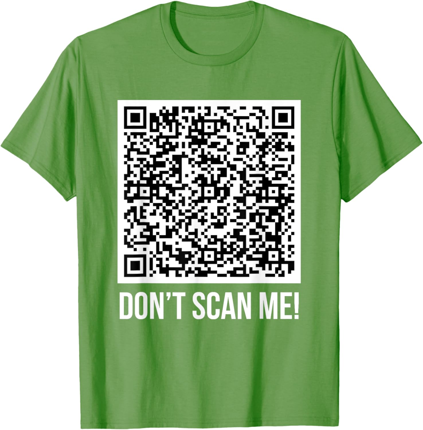 Funny Don't Scan Me QR Code Middle Finger Meme T-Shirt for Everyone - 15