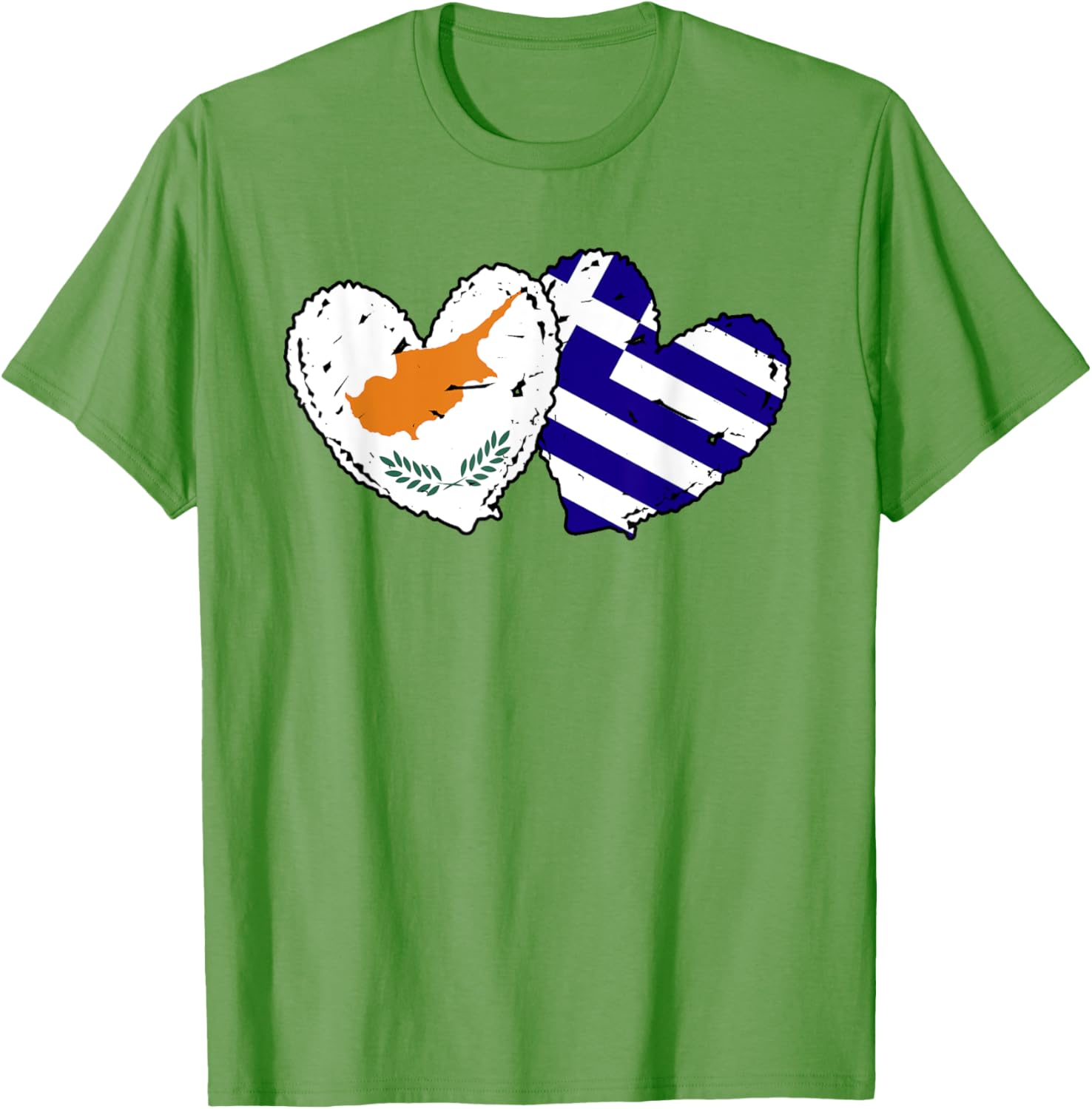 Cyprus Greece Heart Flag T-Shirt for Cypriot Greek Ancestry Lovers - 9