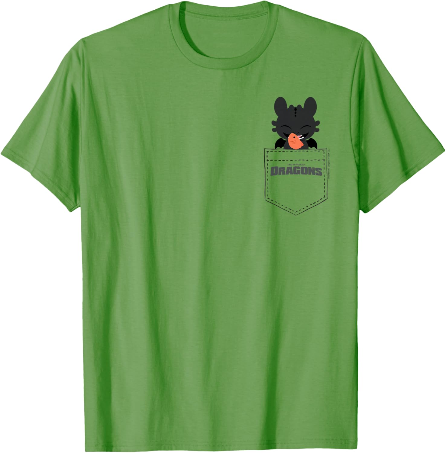 DreamWorks Dragons Toothless Faux Pocket T-Shirt for Fans and Adventures - 11
