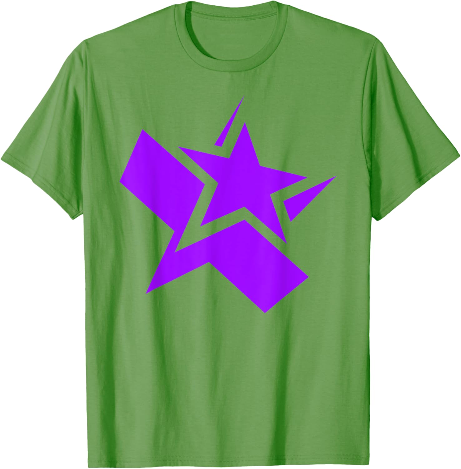 Purple Chunky Star Graphic T-Shirt for Stylish Casual Wear - 26