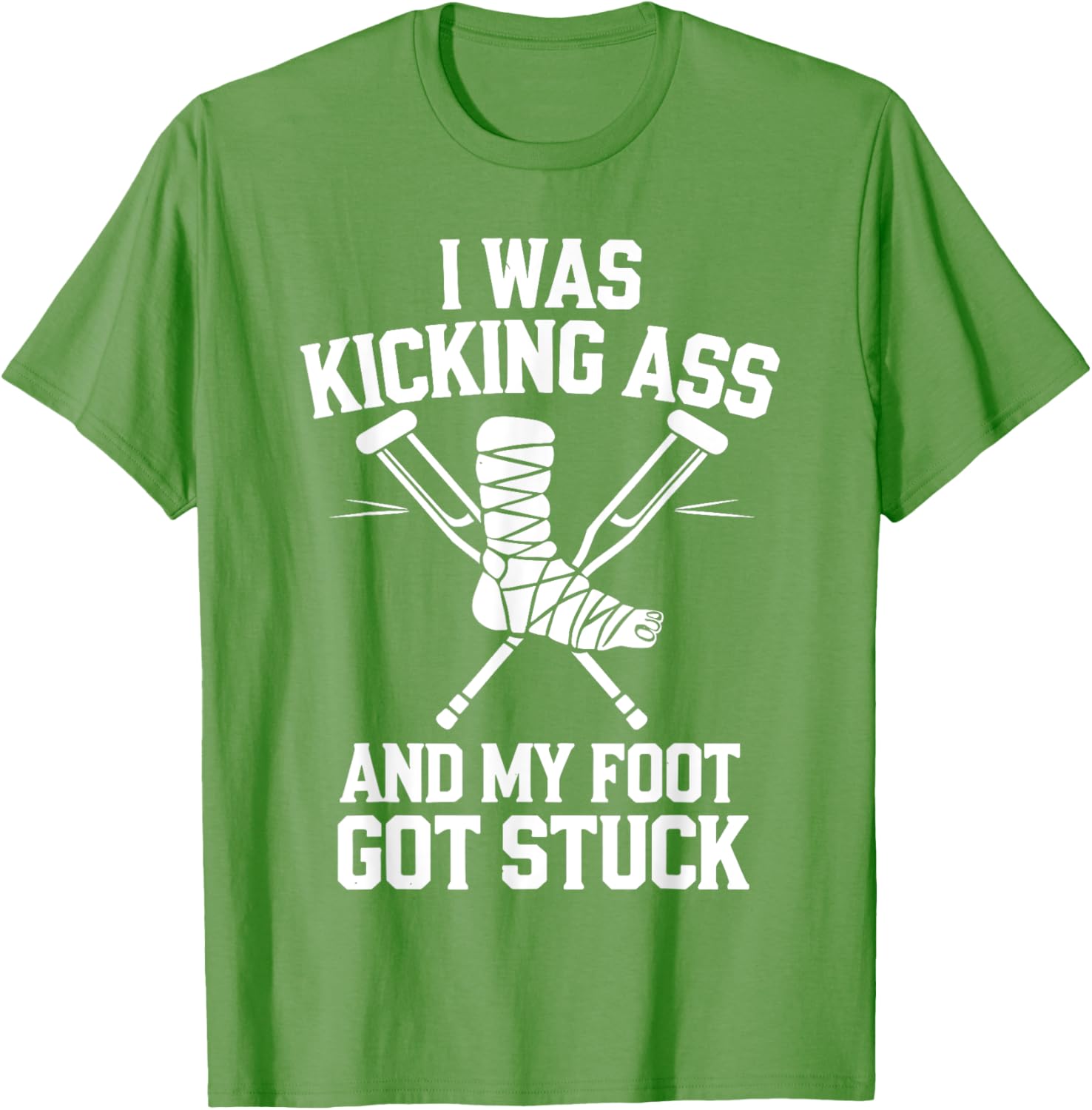 Funny Broken Leg Art T-Shirt for Men, Women, and Kids Surgery Recovery - 13