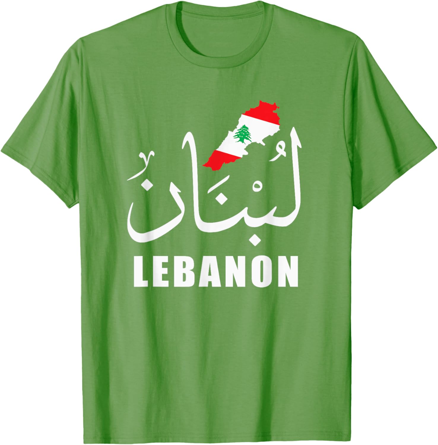 Lebanon T-Shirt with Arabic Name Flag and Map Design for Proud Fans - 15