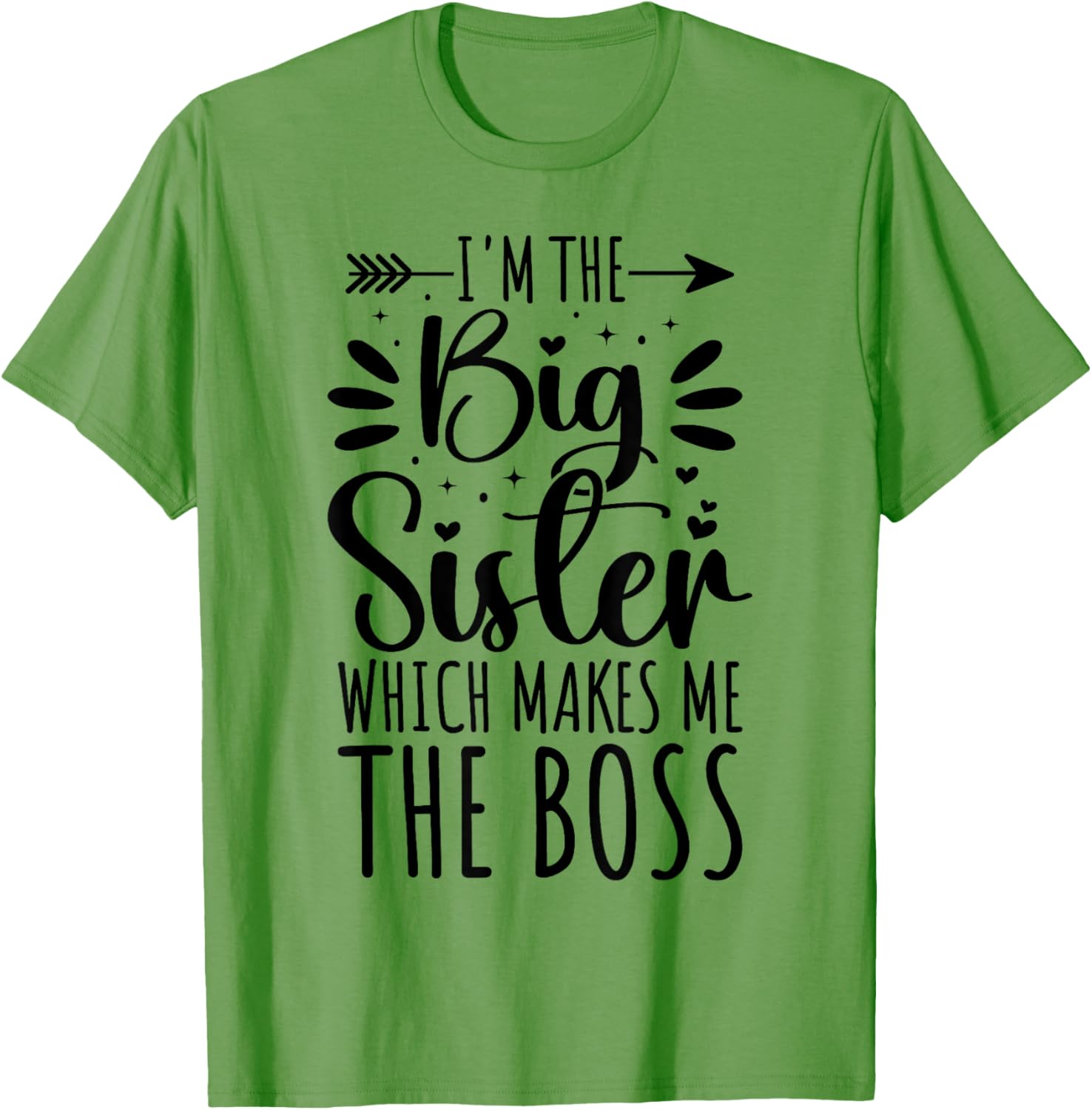 Big Sister Boss Funny Sibling T-Shirt for Proud Sisters - 12