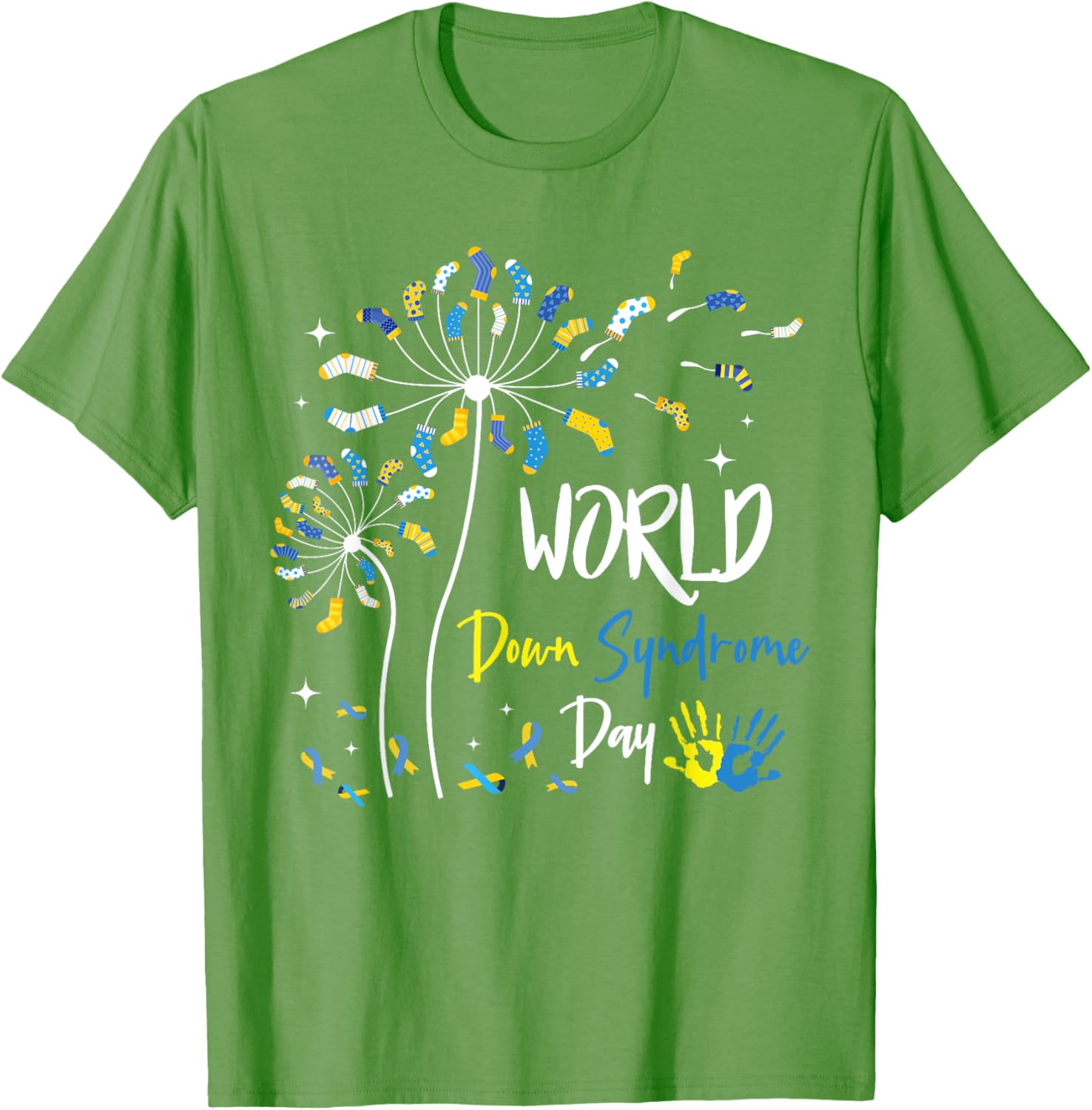 Rock Your Socks Down Syndrome Day Dandelion Awareness T-Shirt - 22